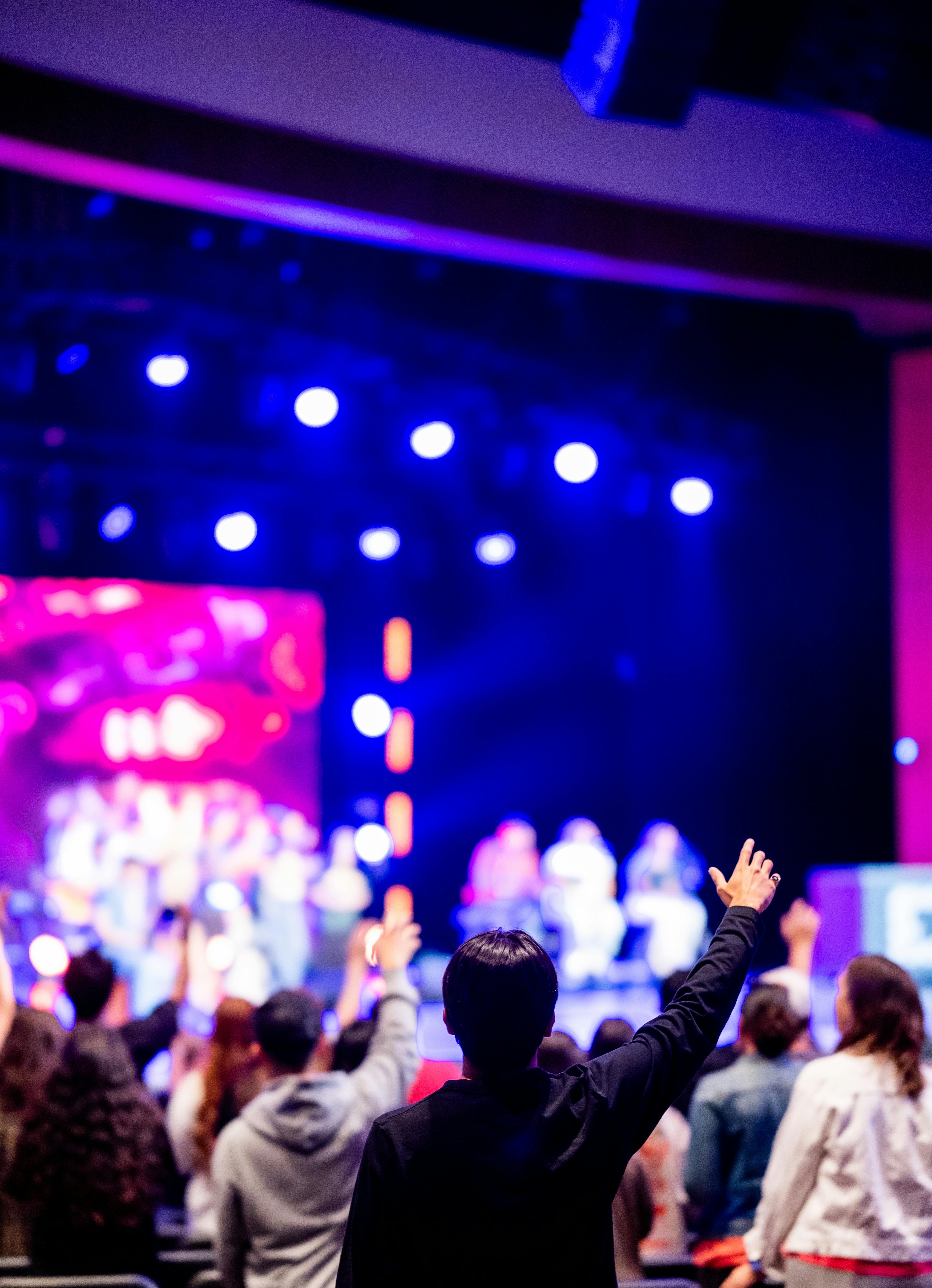 Joyful Expression at a Concert Event · Free Stock Photo