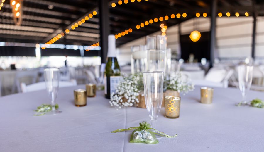 Glassware set for a chilled beverage station