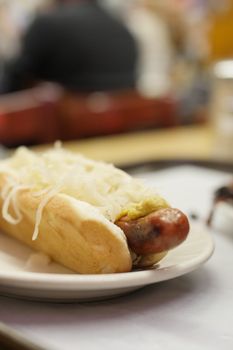 Frankfurters Or Hot Dogs And Sauerkraut — kidney-friendly food