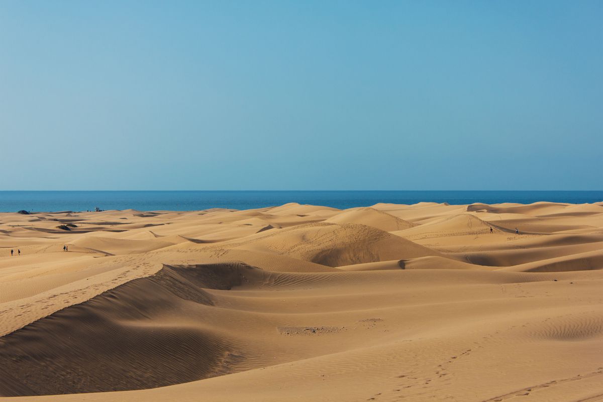 Maspalomas - dunele care coboară spre ocean