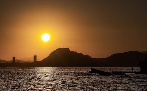 Gratis lagerfoto af smuk solnedgang