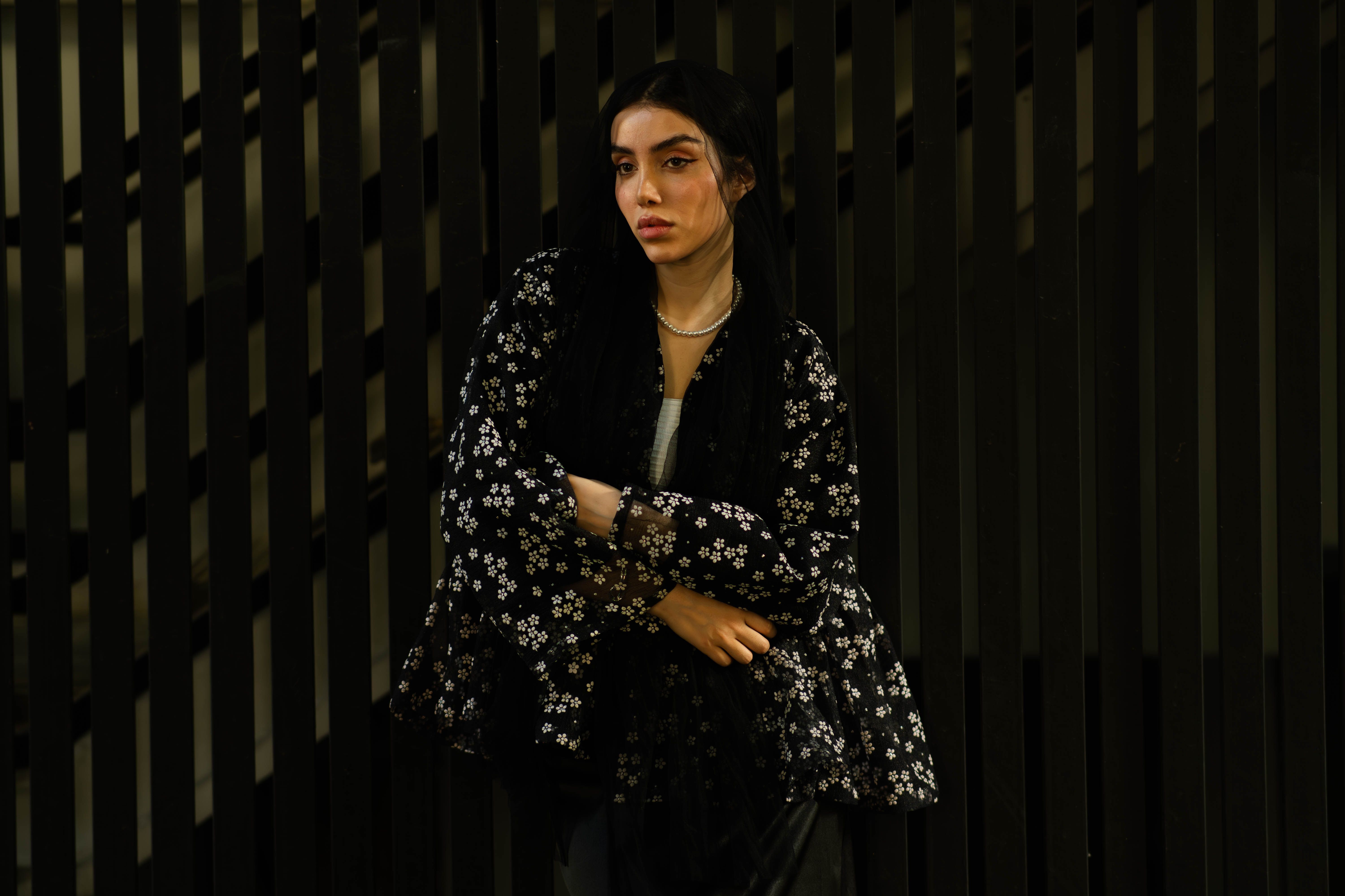Portrait of a Woman in Floral Outfit, Tehran · Free Stock Photo