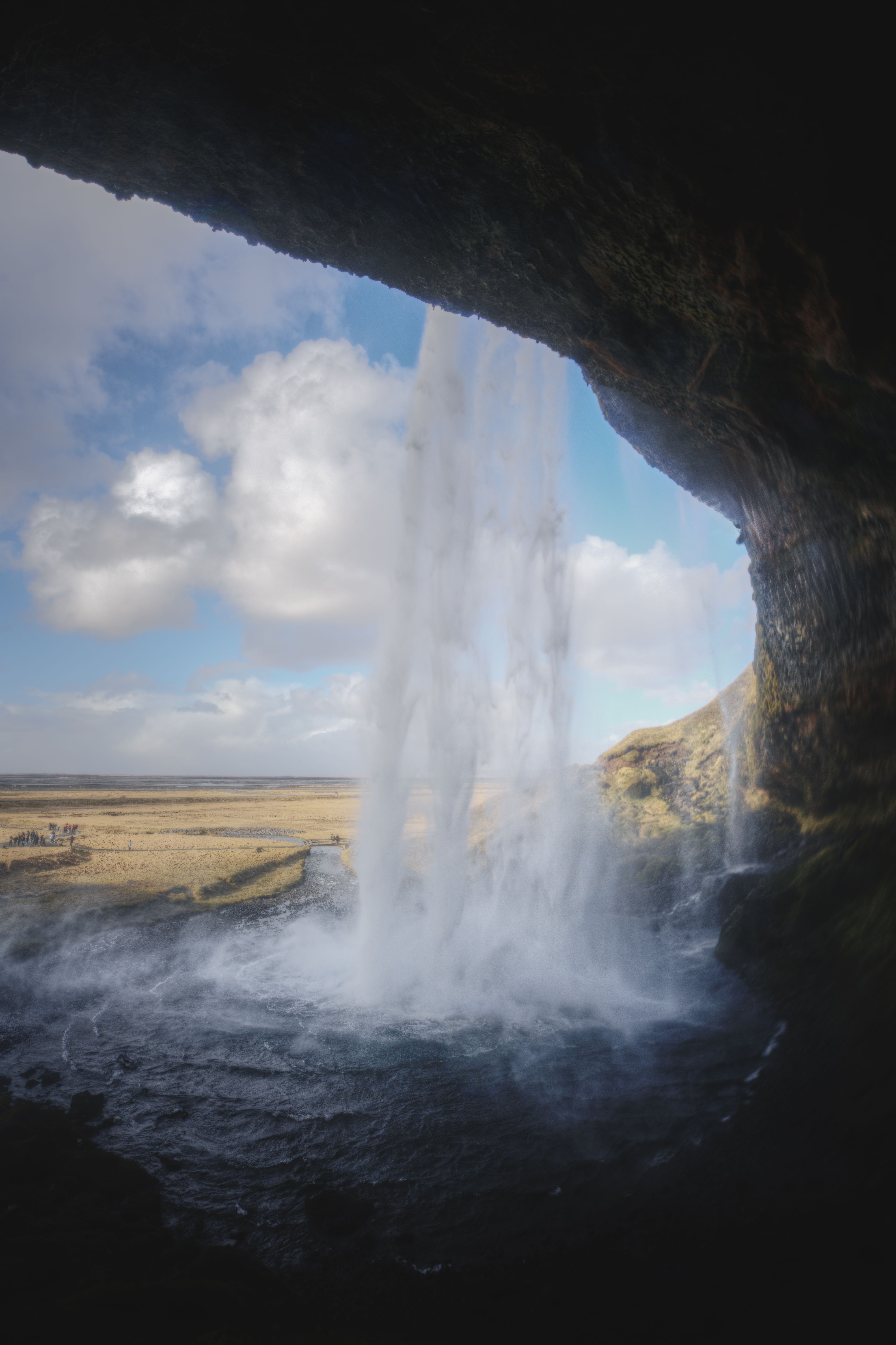 Breathtaking View from Behind Waterfall · Free Stock Photo