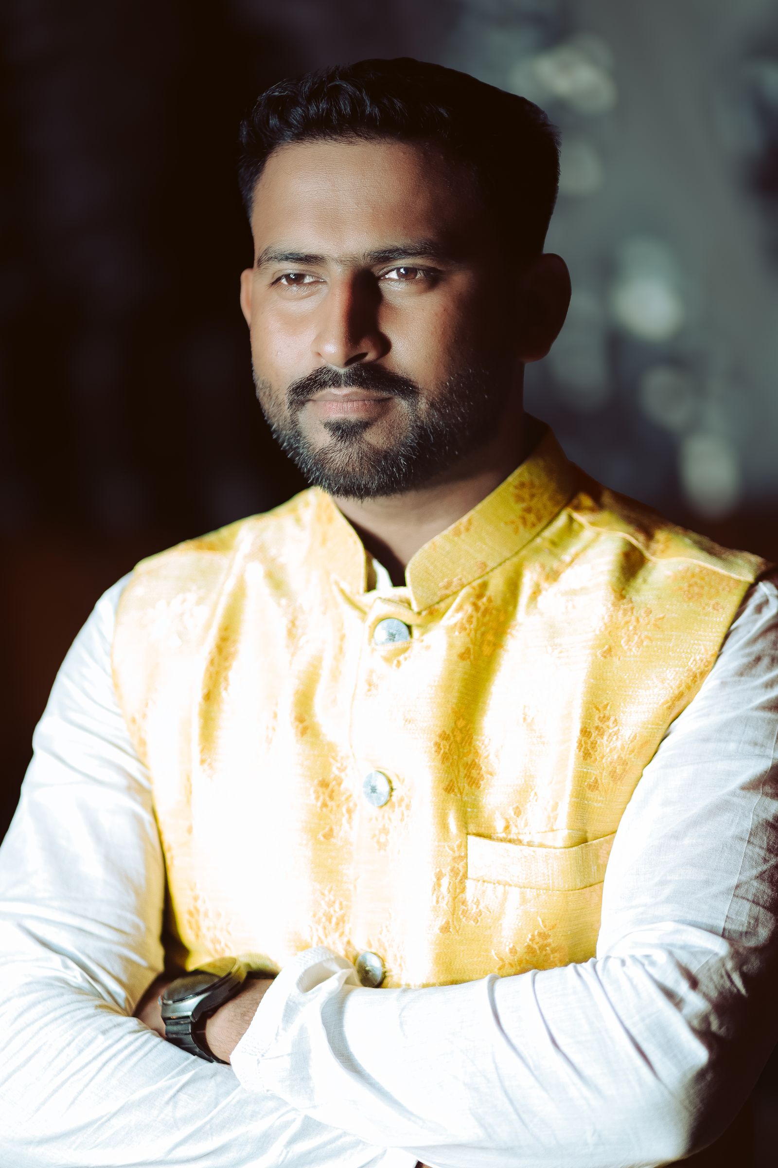Portrait of a Bearded Man in Casual Attire · Free Stock Photo