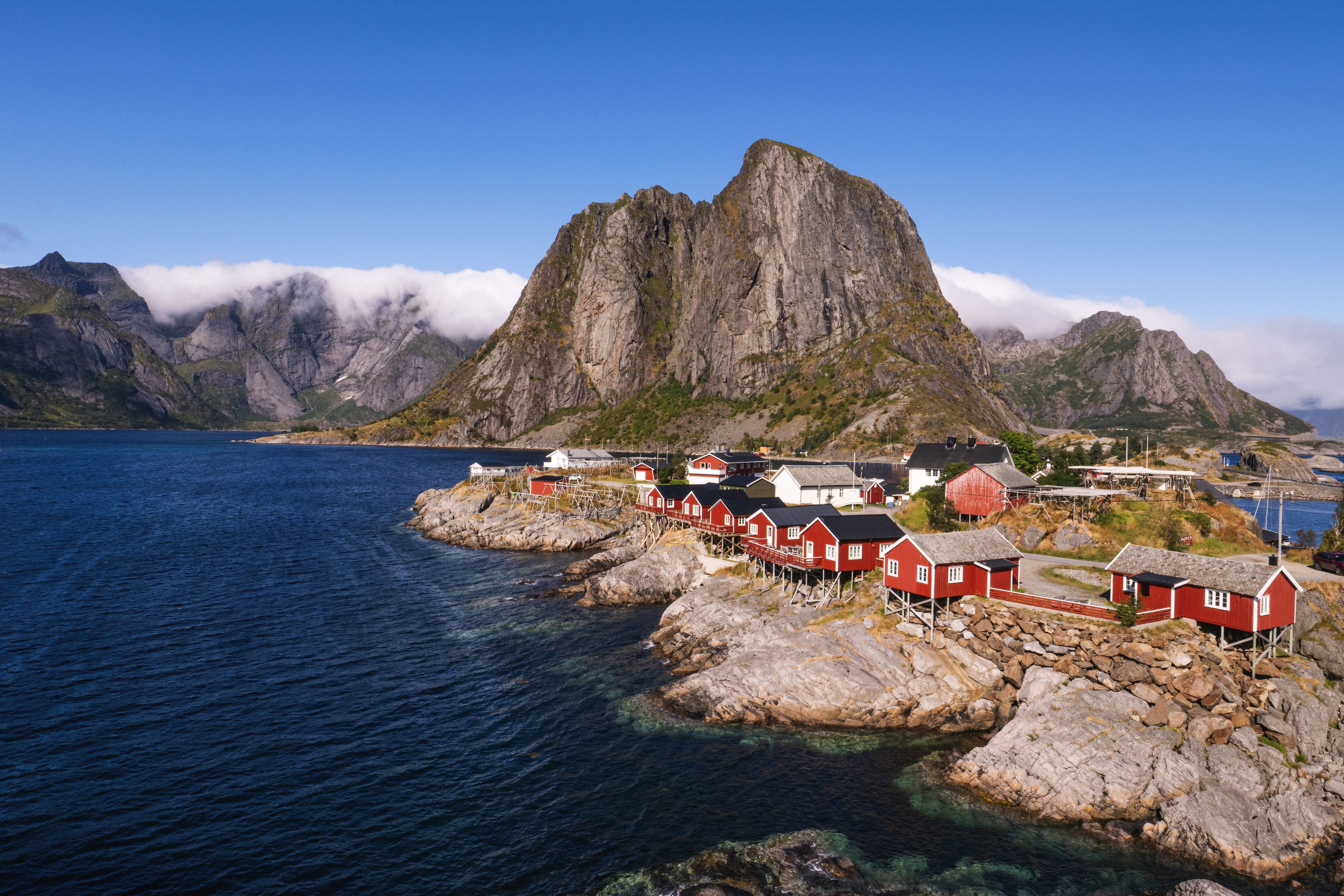 Scenic View of Reine Village in Lofoten, Norway · Free Stock Photo