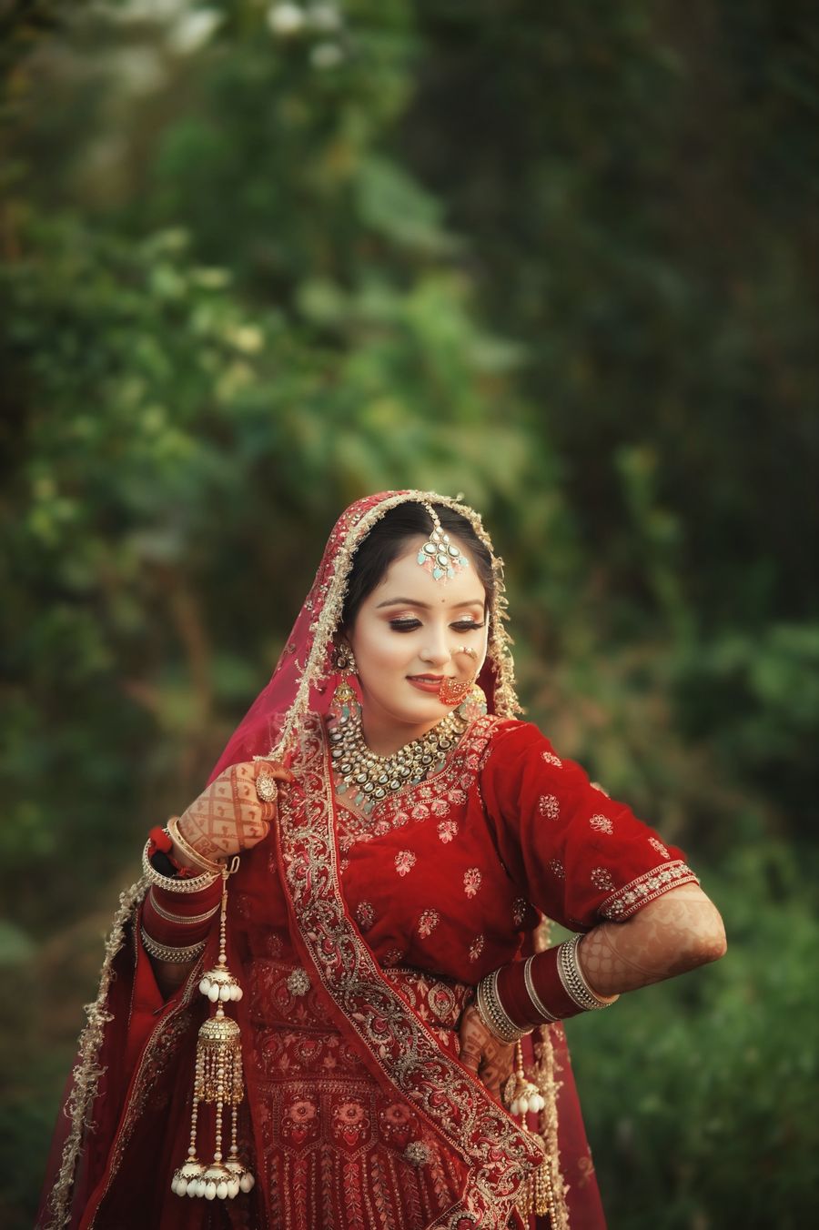 Red Bridal Lehenga