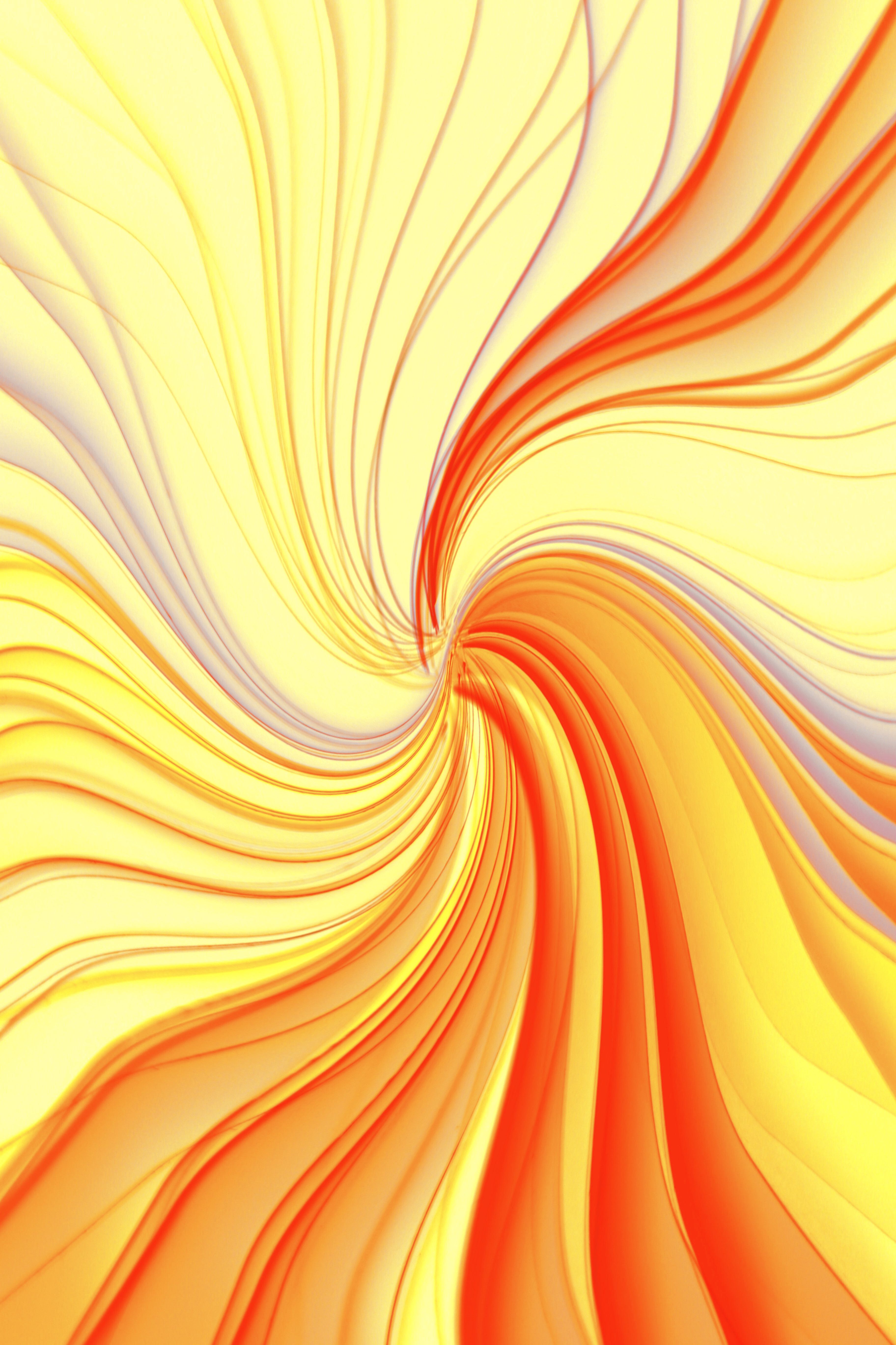 Vibrant Abstract Swirl Art in Warm Tones · Free Stock Photo
