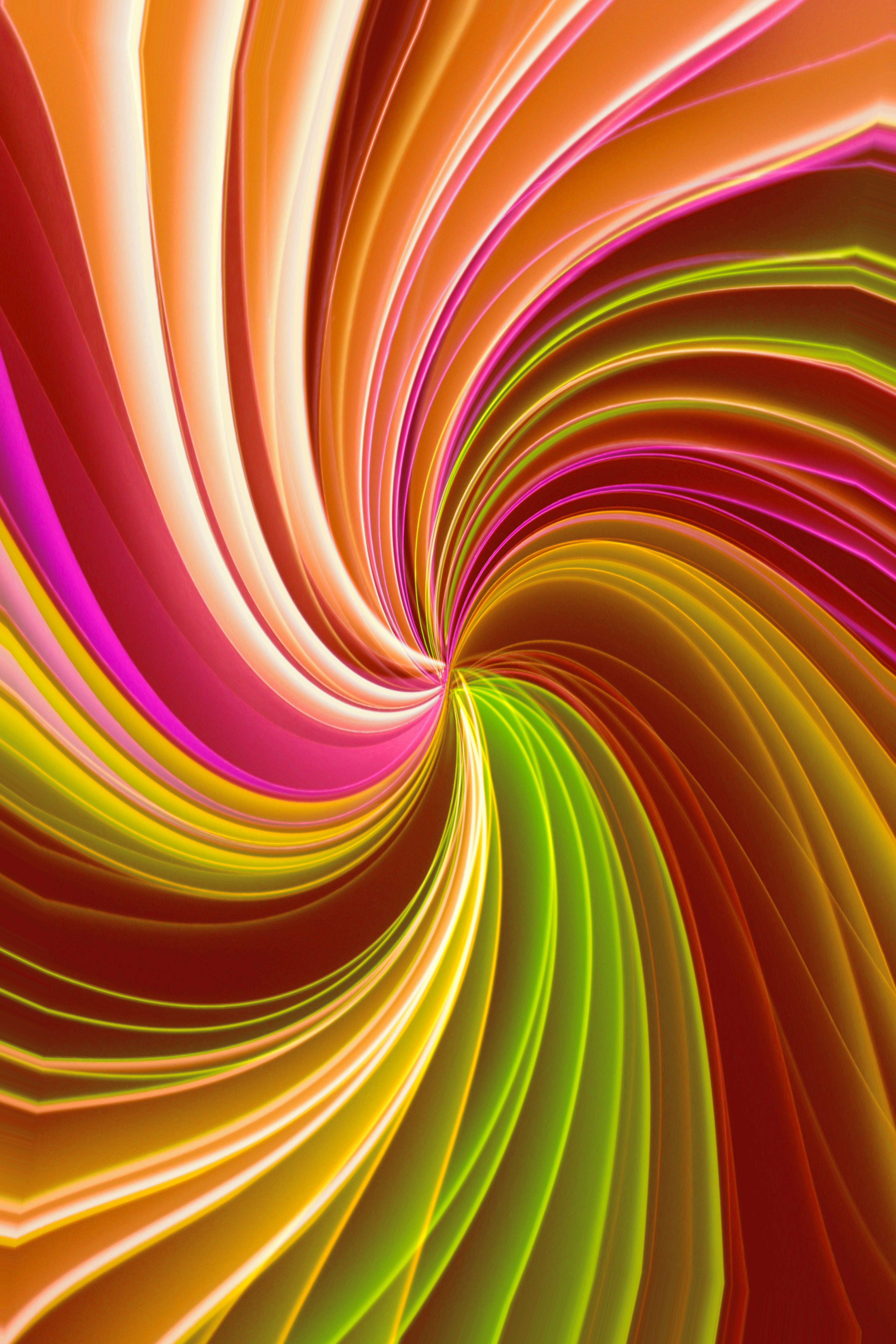 Vibrant Abstract Swirl in Multicolored Design · Free Stock Photo