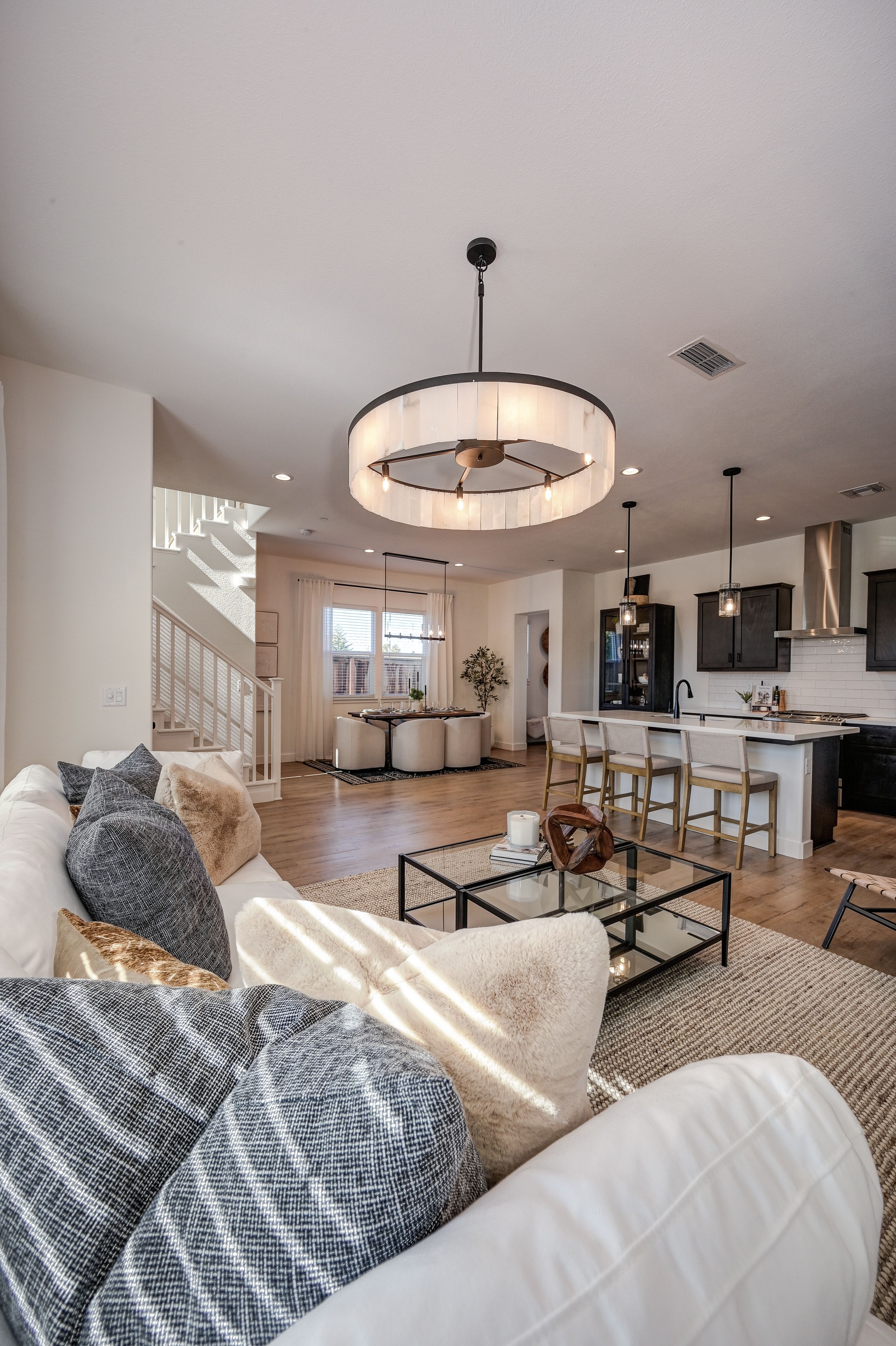 Modern Open-Concept Living Room and Kitchen · Free Stock Photo