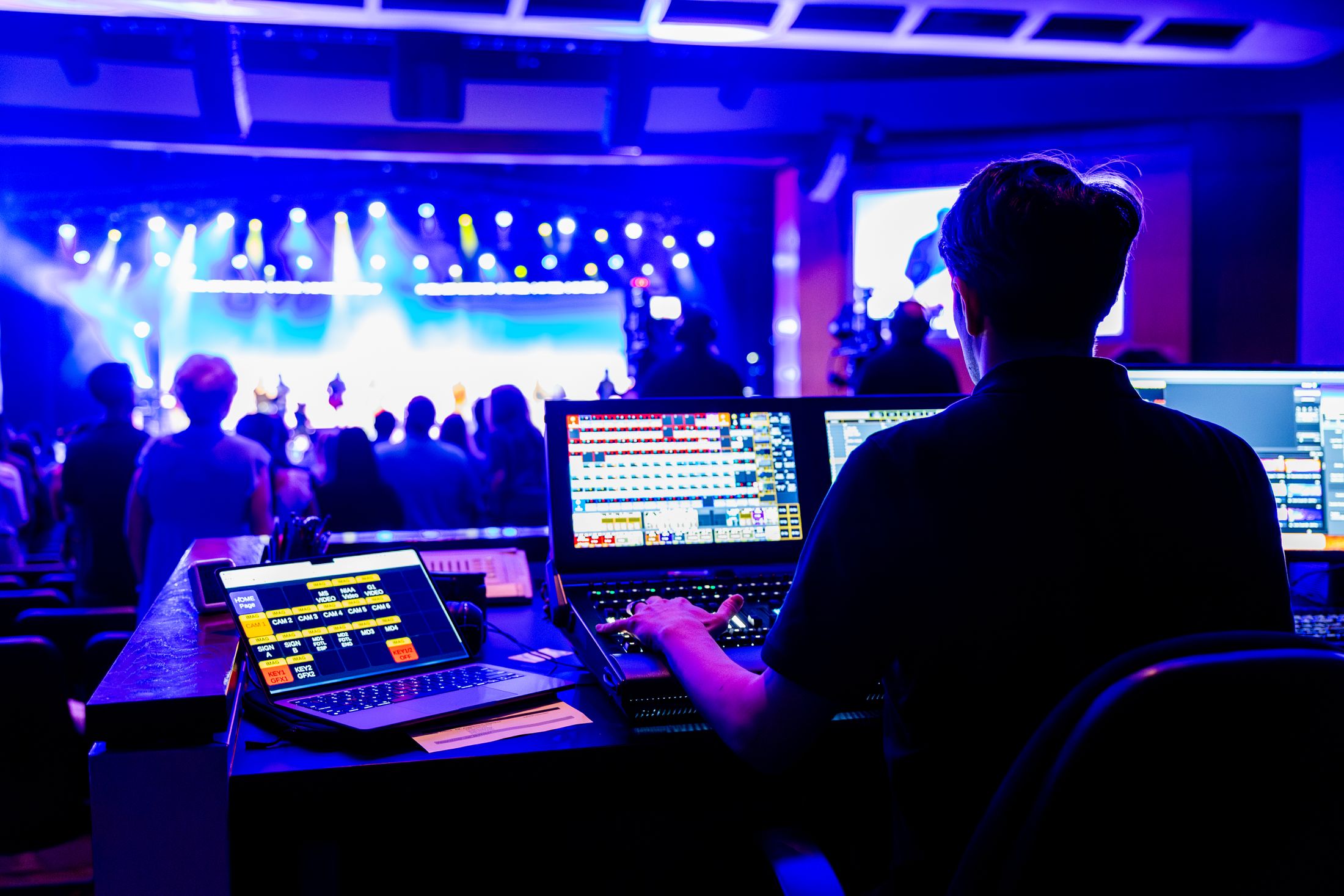 Professional live event audio and lighting production