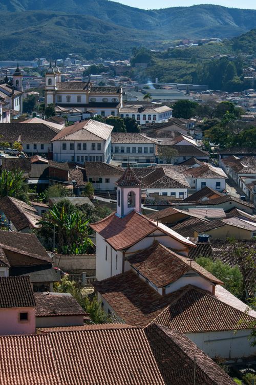 Free Discover the historic charm of Mariana, Minas Gerais, with colonial architecture and scenic landscapes. Stock Photo
