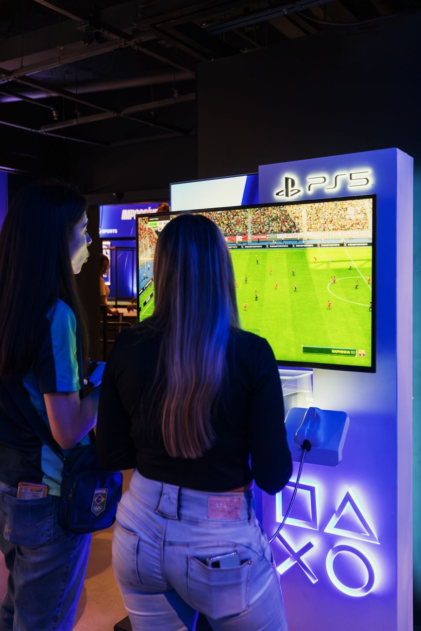 Consola e ecrã de espera