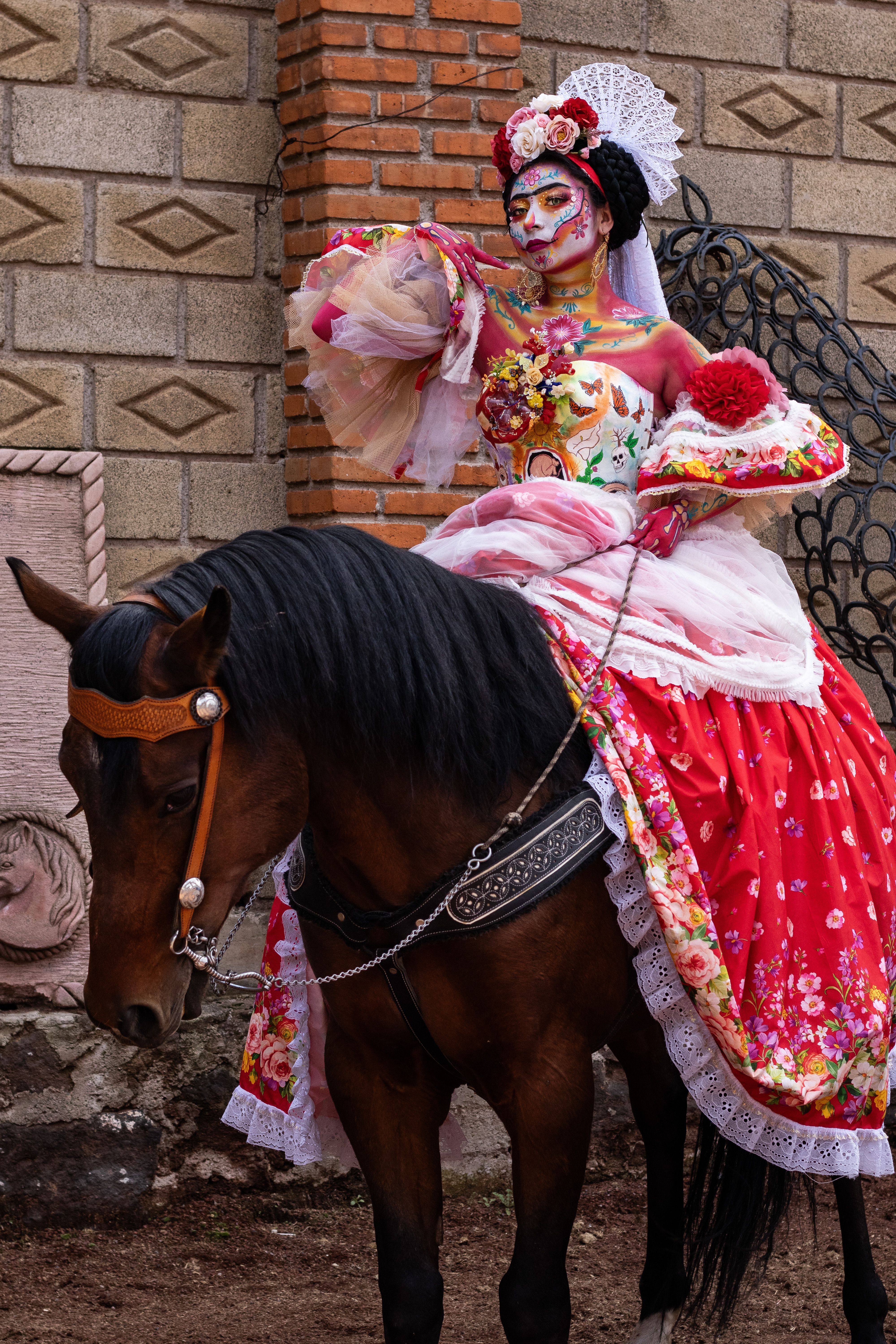 Traditional Mexican Costume and Horseback Rider · Free Stock Photo
