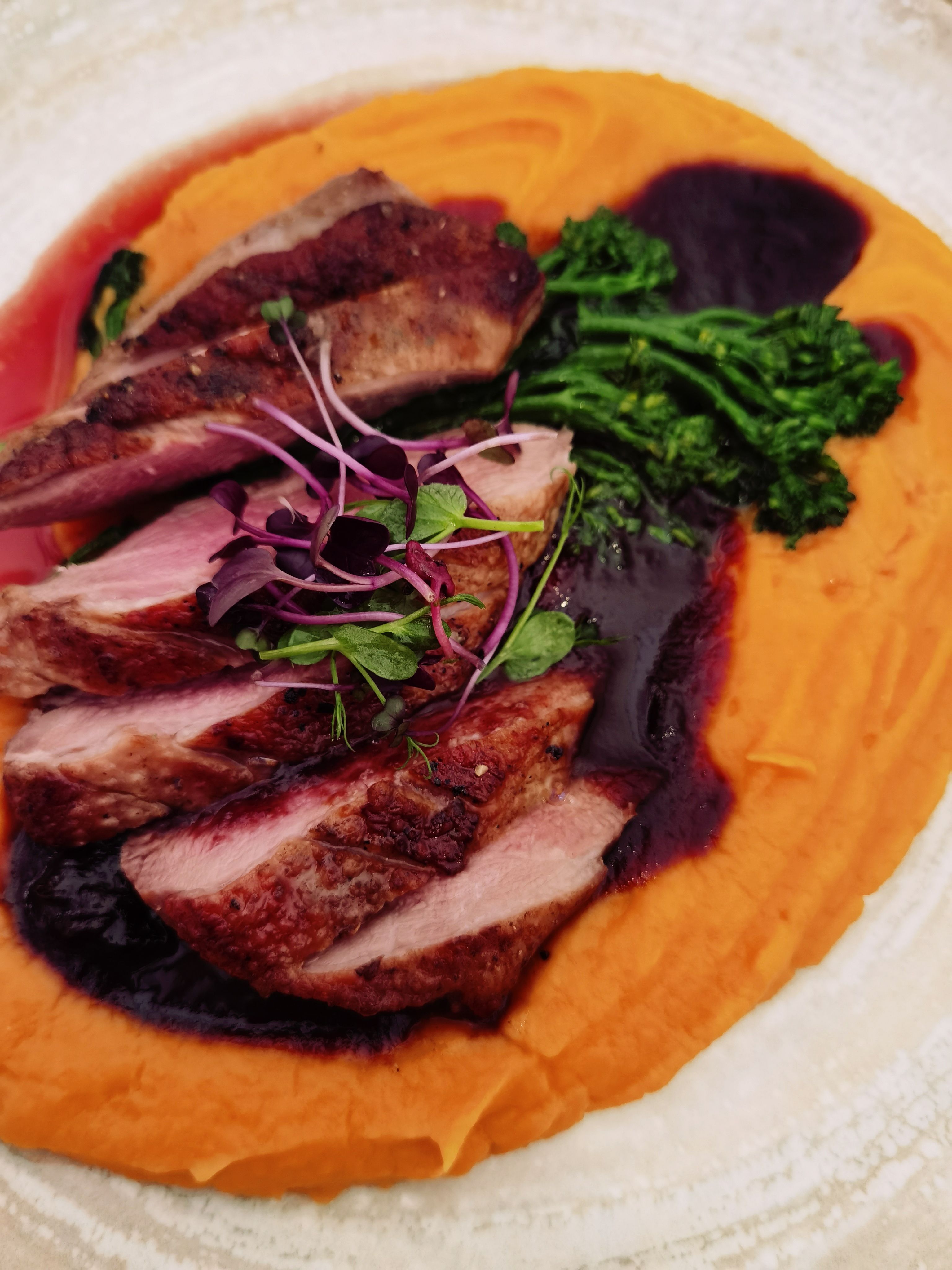 Duck Breast With Cherries