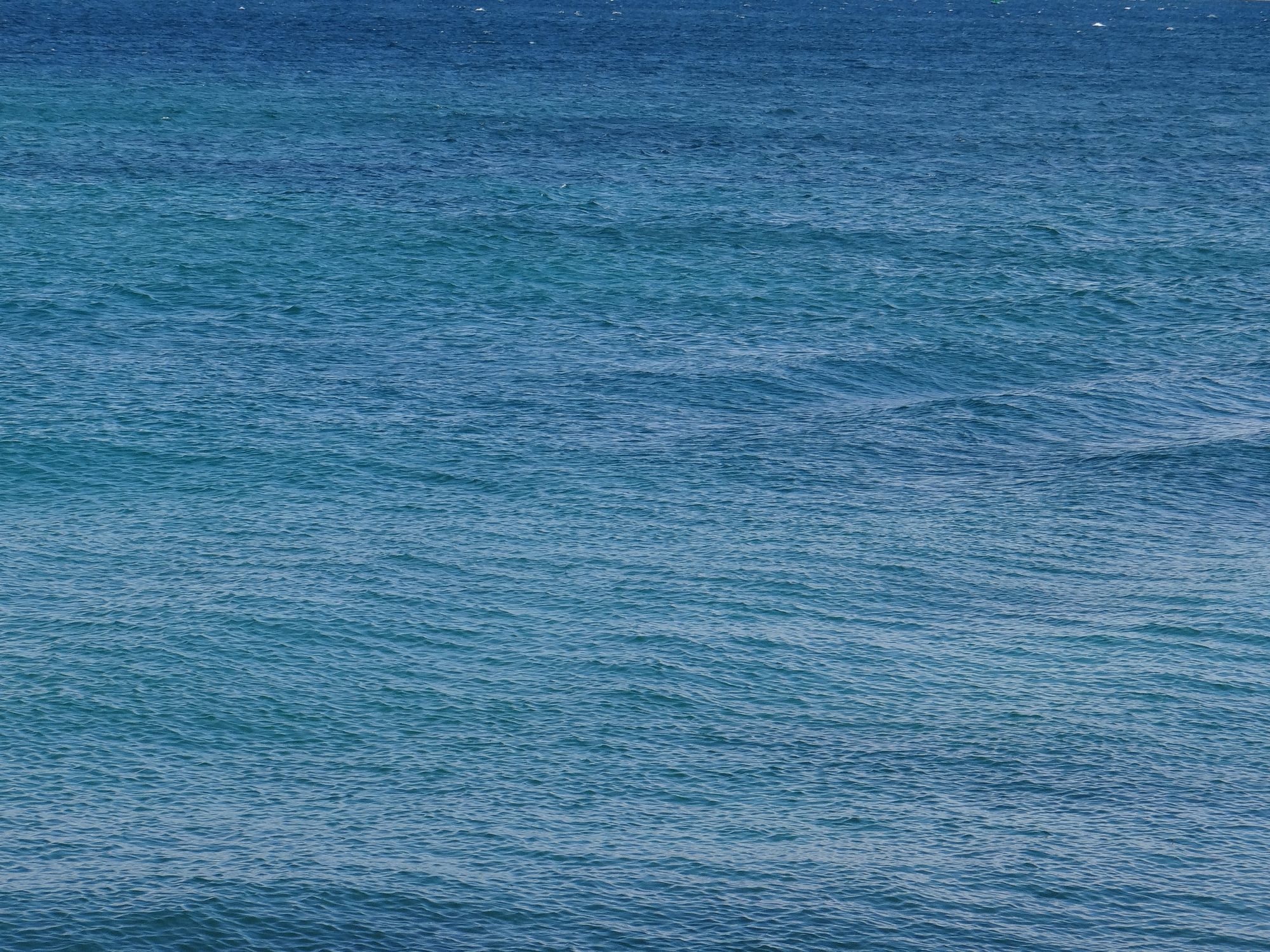 Tranquil Blue Ocean Waves Under Sunny Sky · Free Stock Photo