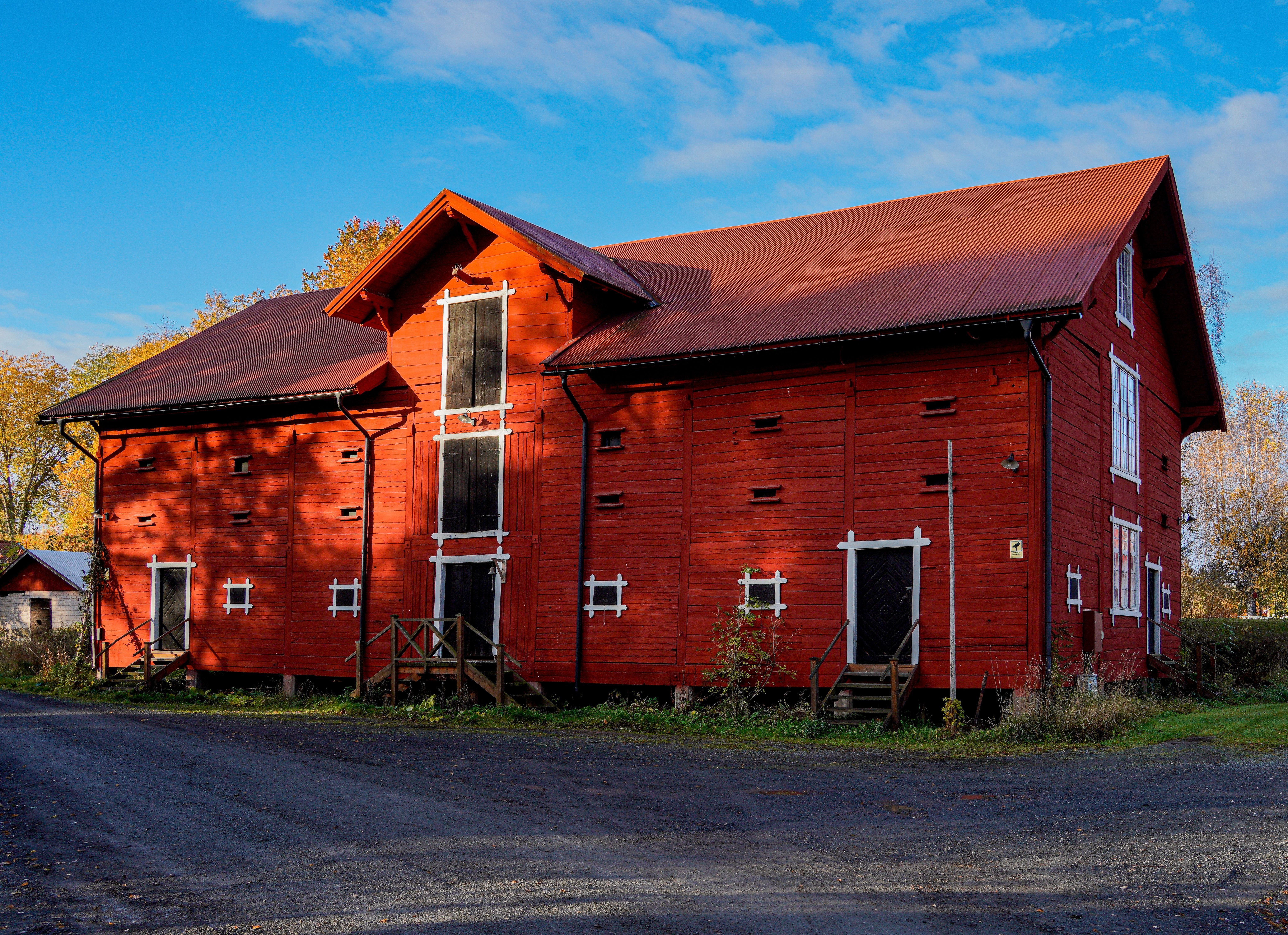 Classic Red Barn in Swedish Countryside · Free Stock Photo