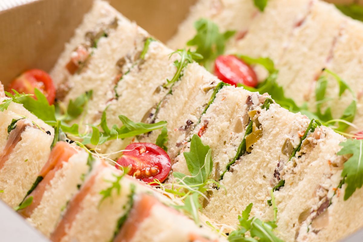 Assorted appetiser platter for catering