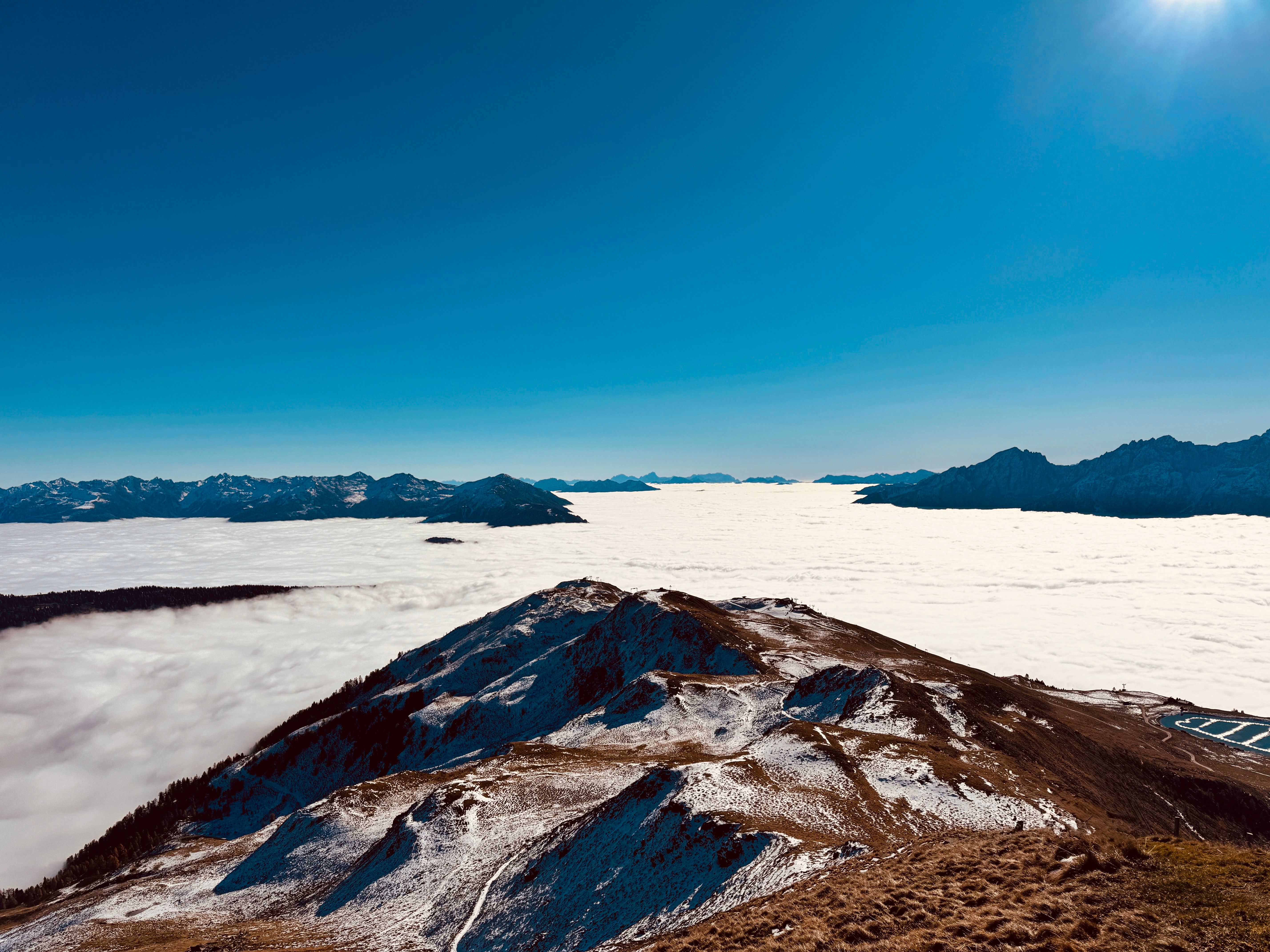 Breathtaking Mountain Landscape Above Clouds · Free Stock Photo