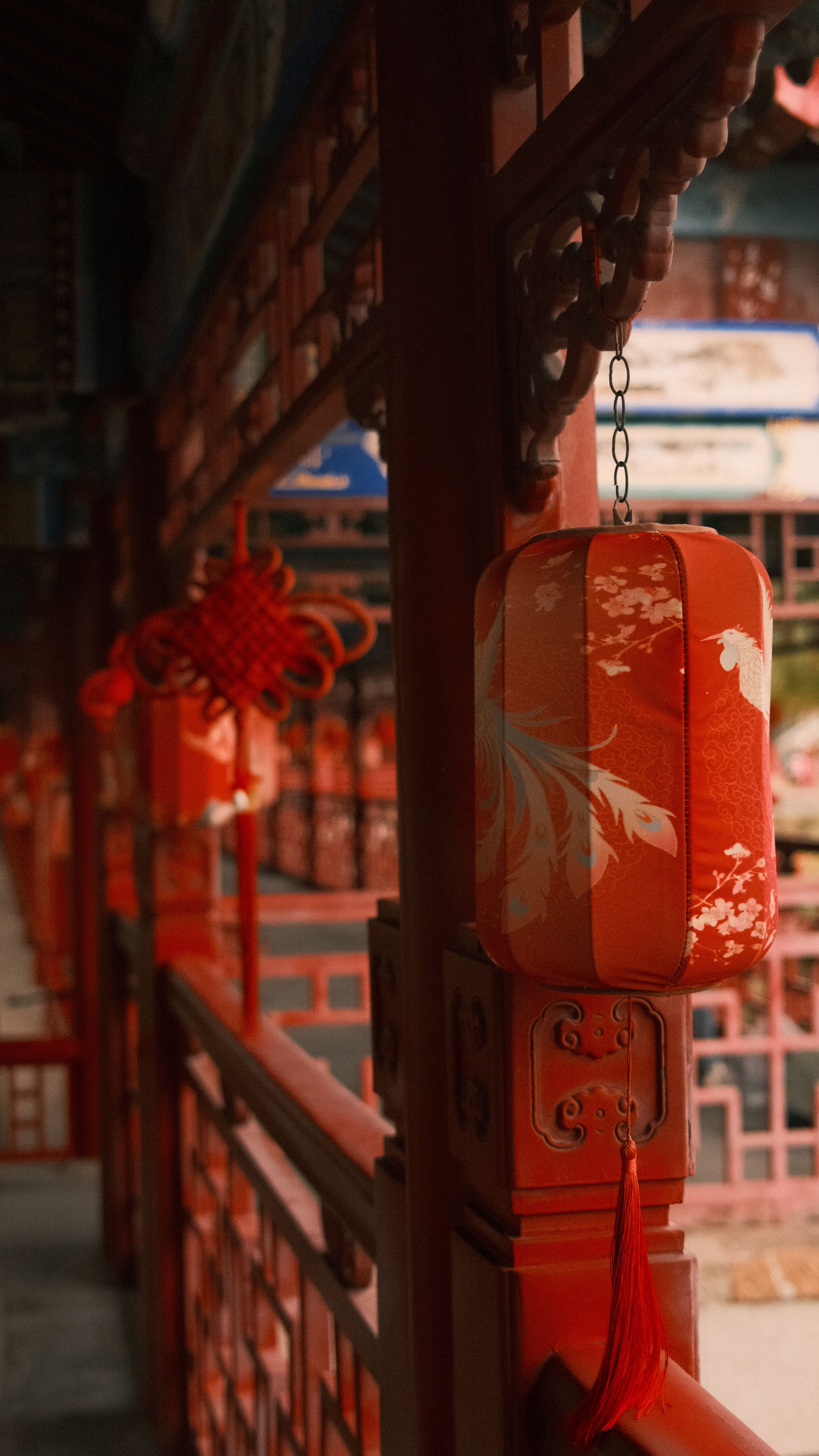 Traditional Red Lanterns in Asian Architecture · Free Stock Photo