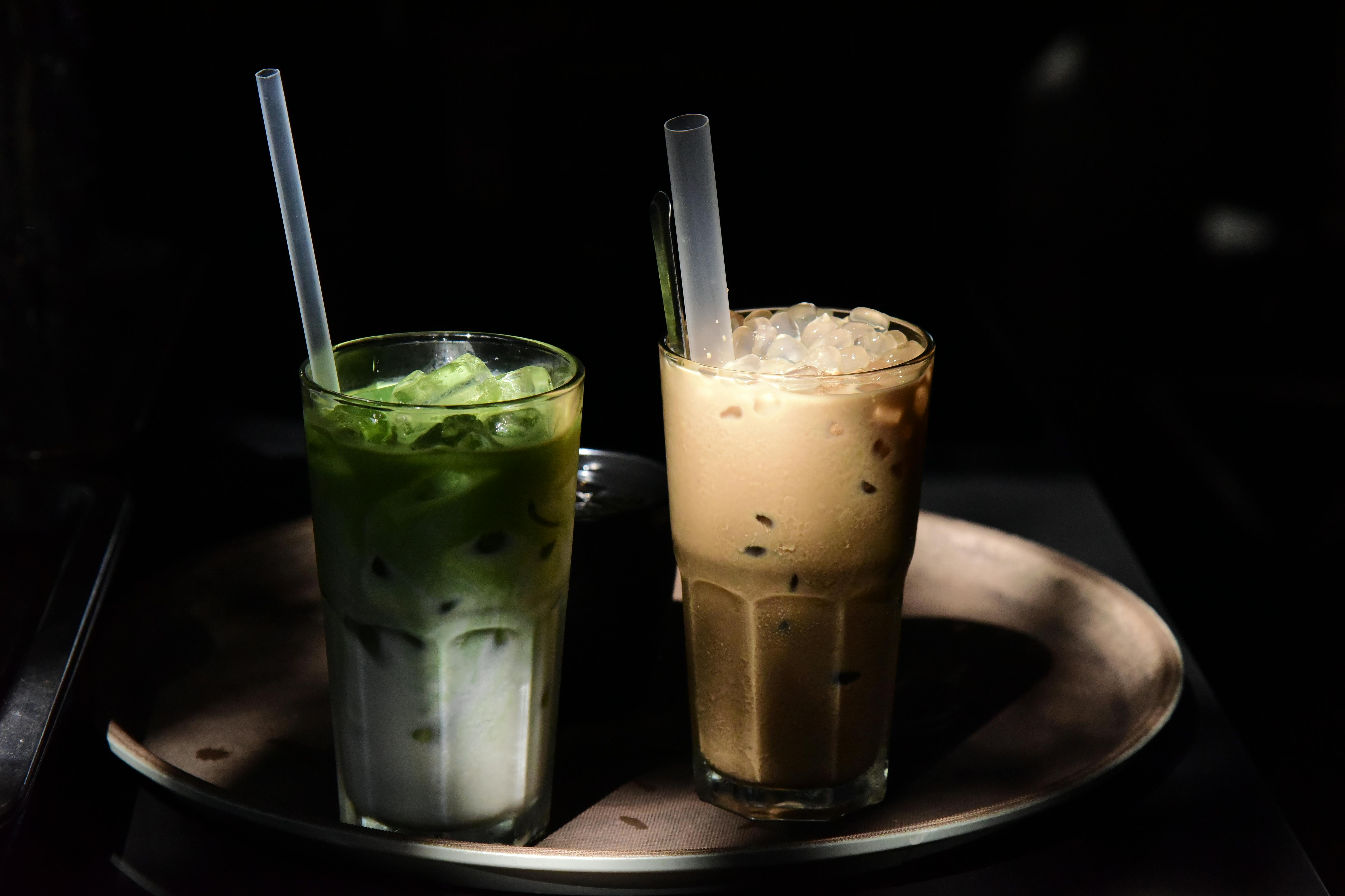 Matcha Smoothie With Sweetened Vanilla Milk