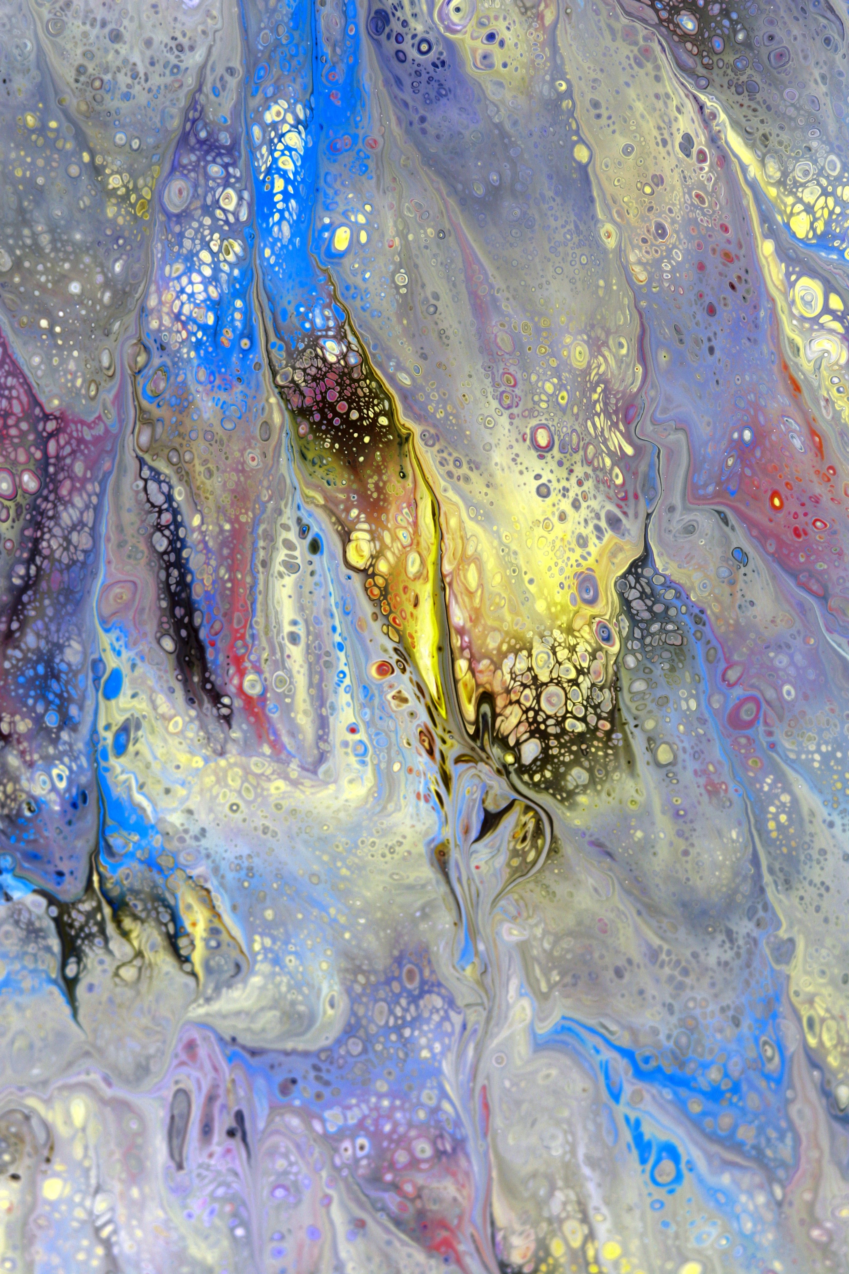 Vibrant Abstract Fluid Art Painting · Free Stock Photo