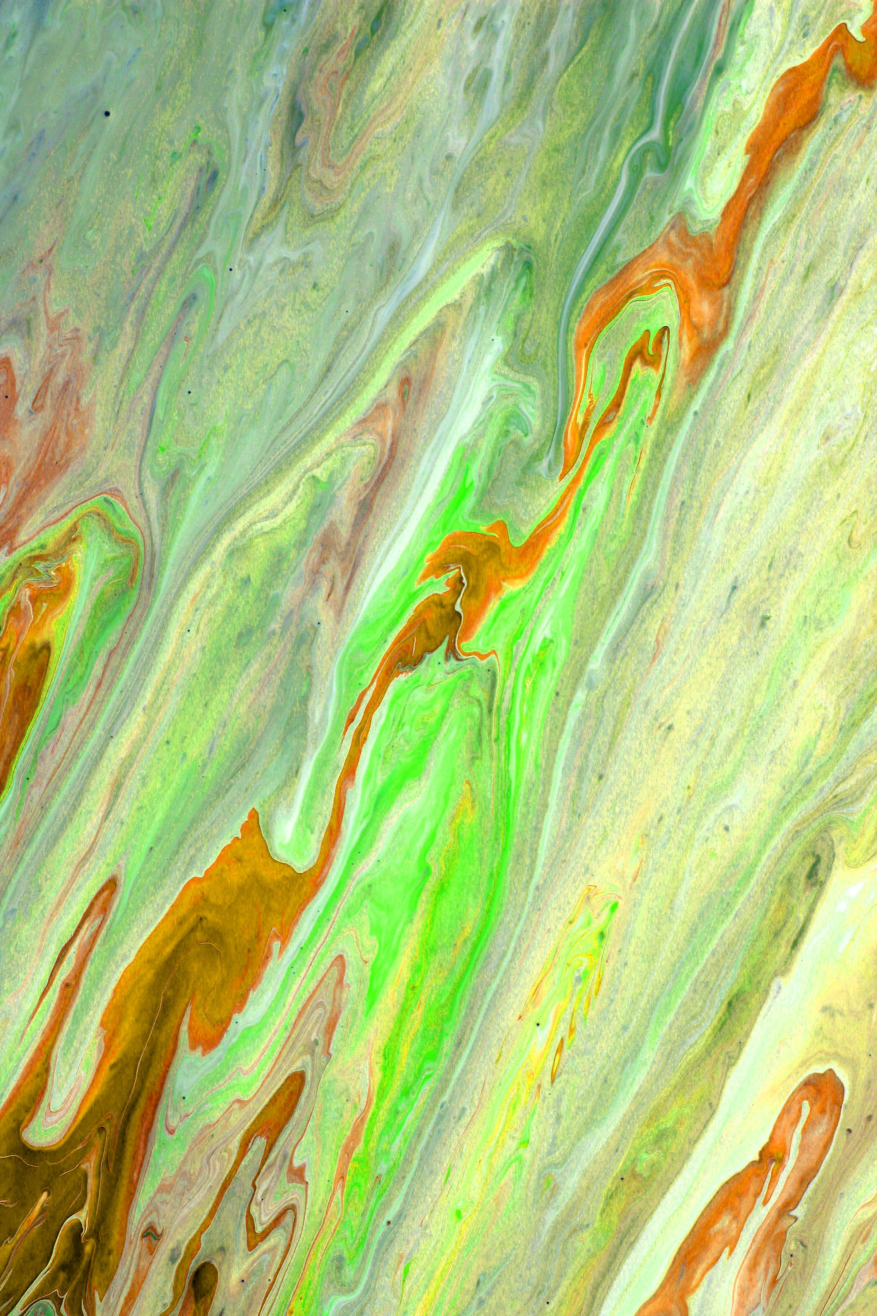 Colorful Abstract Fluid Art Painting with Swirls · Free Stock Photo