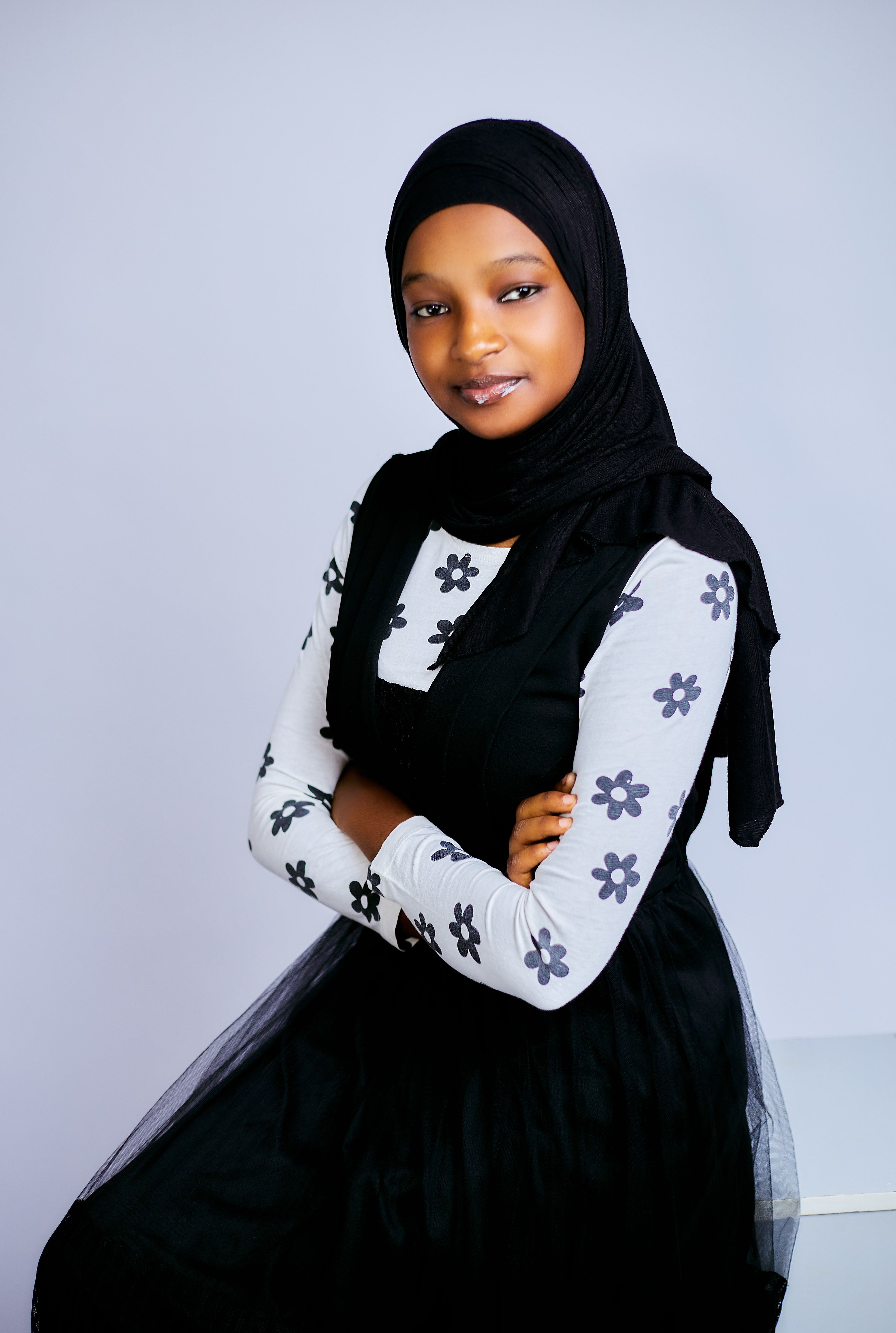 Portrait of Confident Woman in Black Hijab · Free Stock Photo