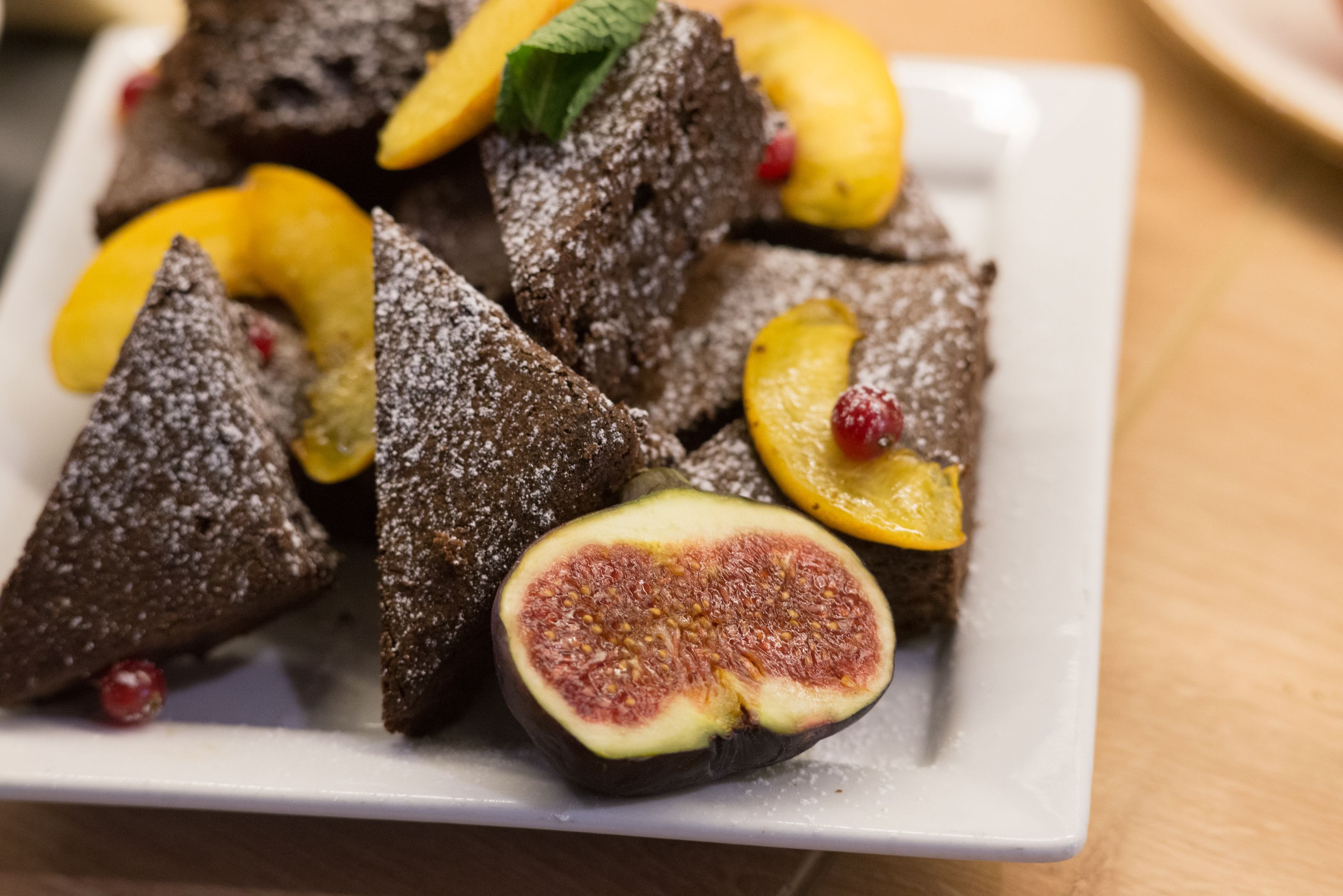 Maple Brownies with a Chocolate Ganache