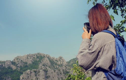 Woman Using Camera