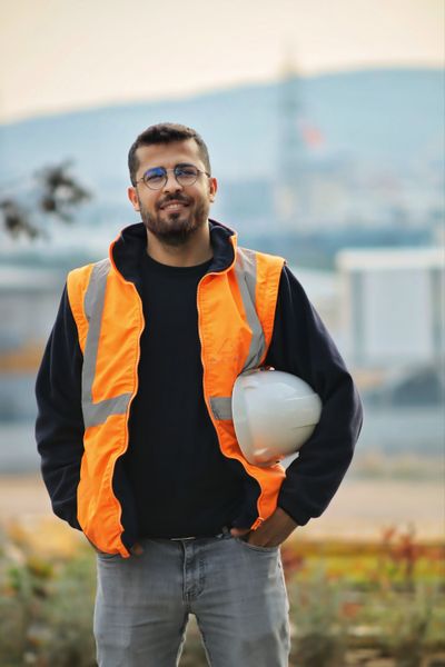 Male construction supervisor portrait