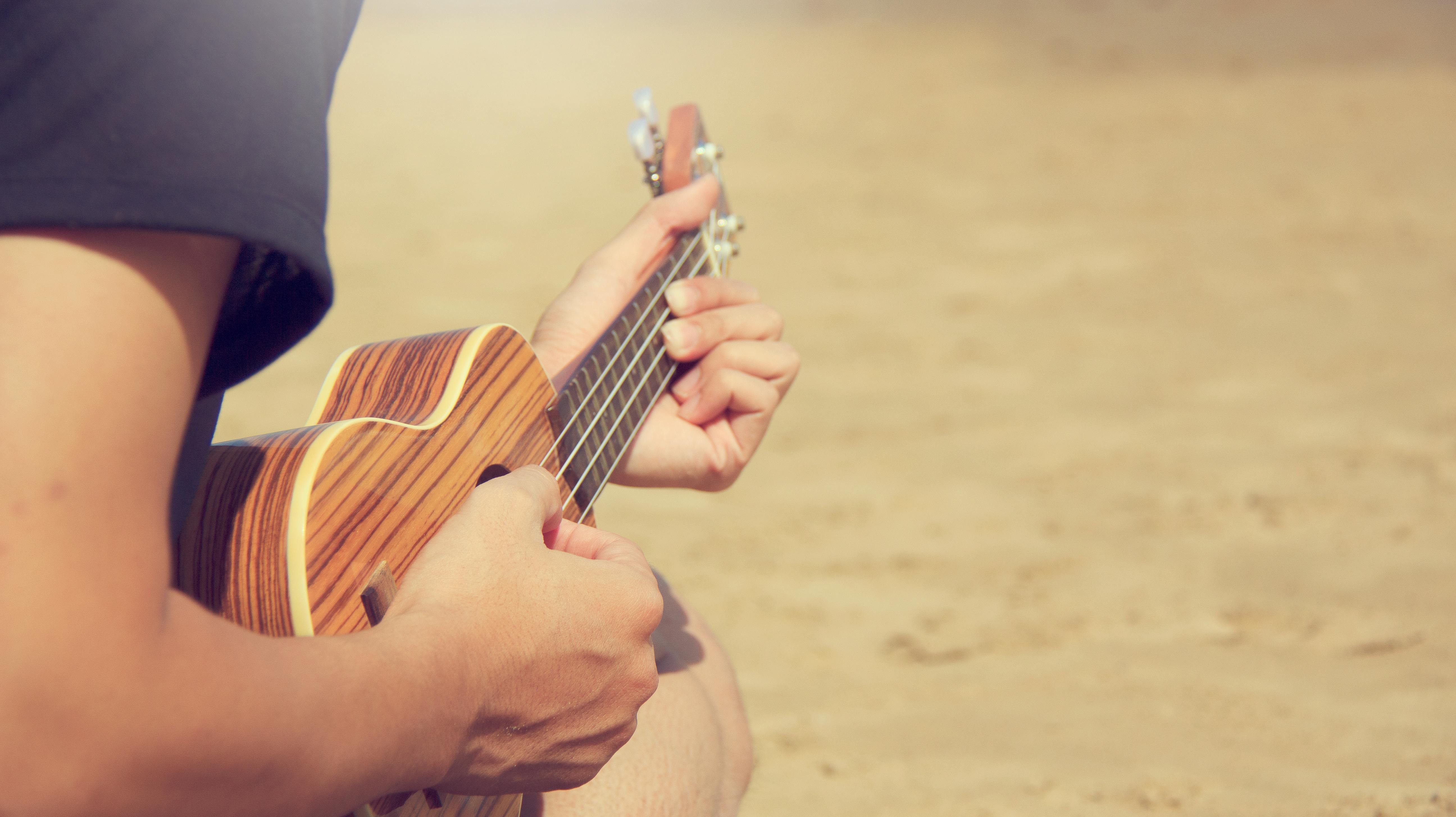 Close-up of a Small Ukulele · Free Stock Photo