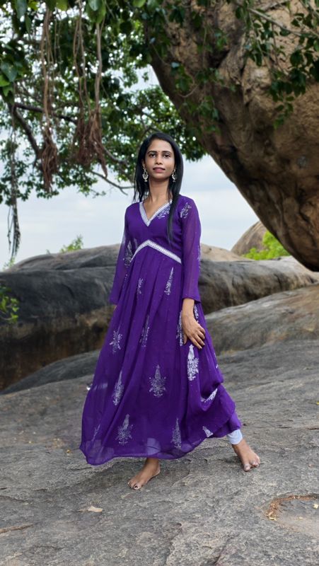 Floor-length Anarkali