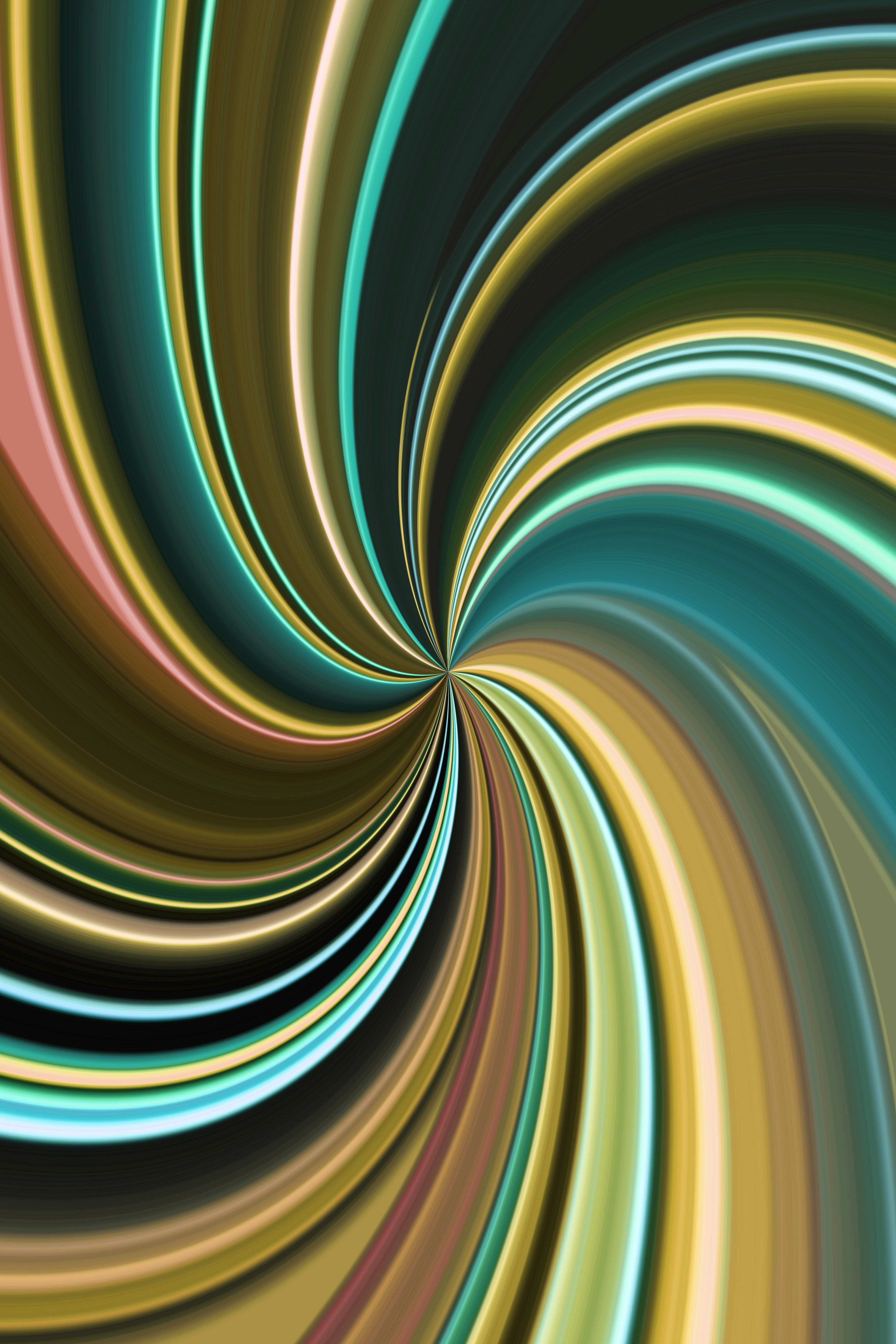 Colorful Abstract Spiral Design with Vibrant Swirls · Free Stock Photo
