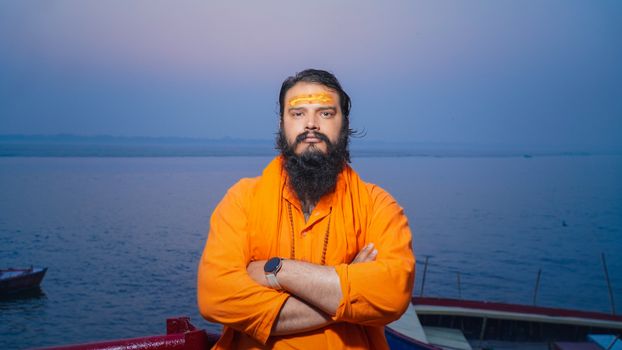 Evening Ganga aarti ceremony — Varanasi