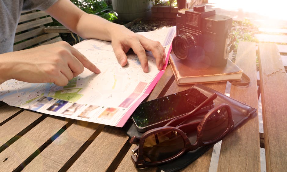 bench, book, camera