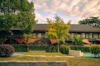 Traditional Building with Lush Garden in Nanjing