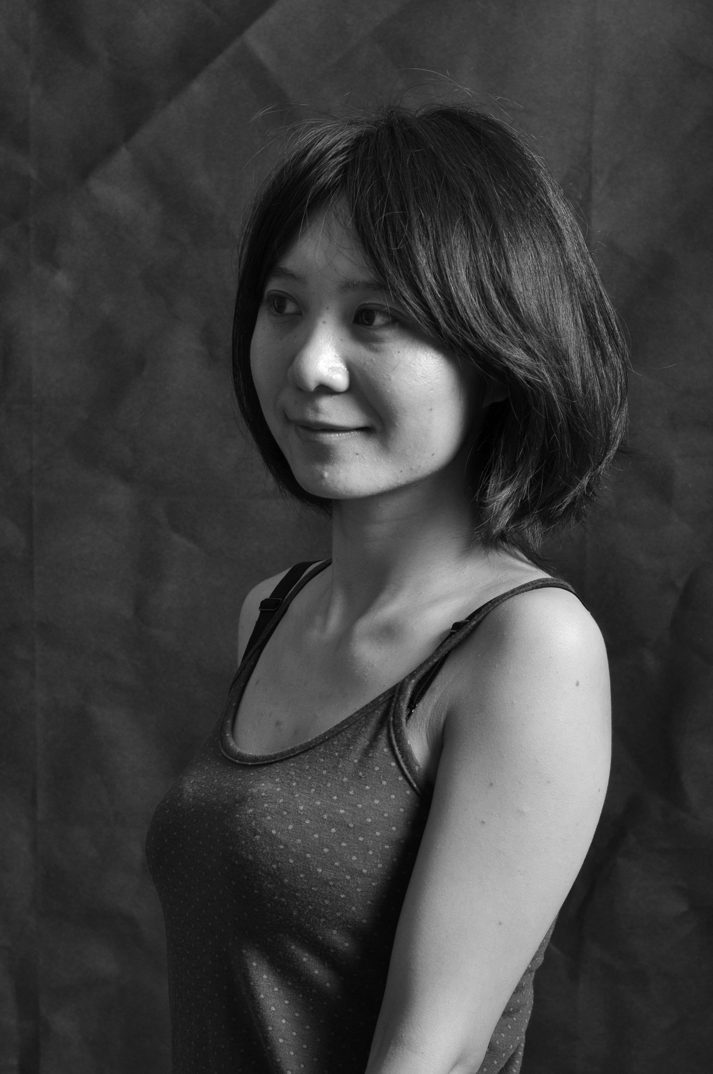 Black and White Portrait of a Young Woman · Free Stock Photo