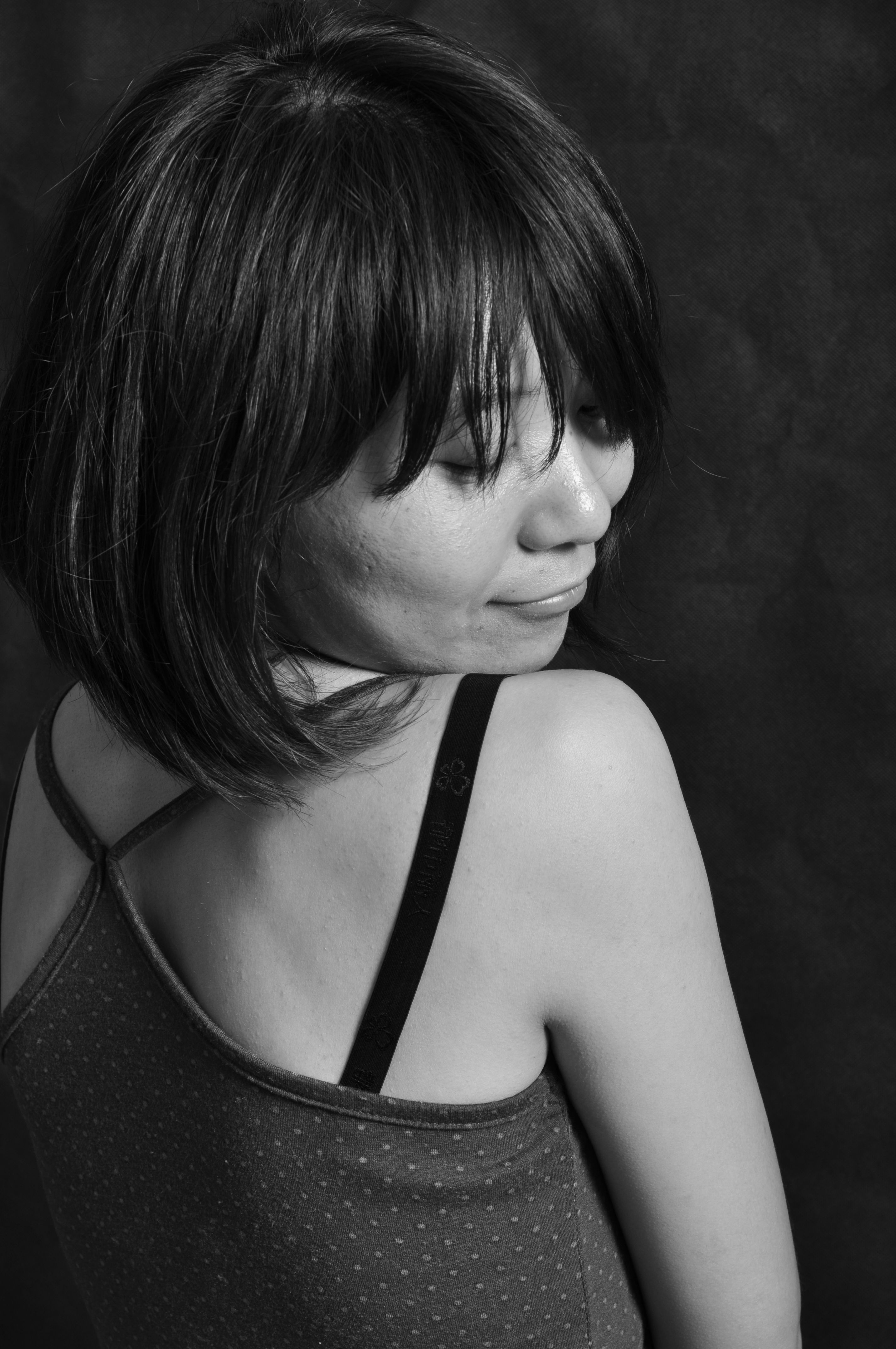 Black and White Portrait of a Woman Smiling · Free Stock Photo