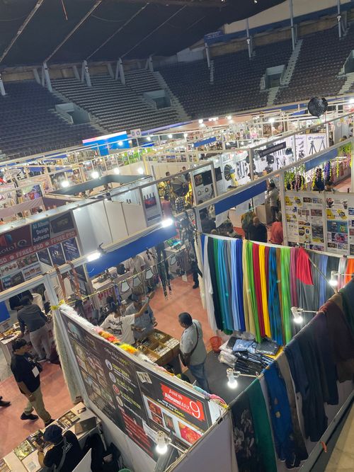 Free event at Netaji indoor stadium  Stock Photo
