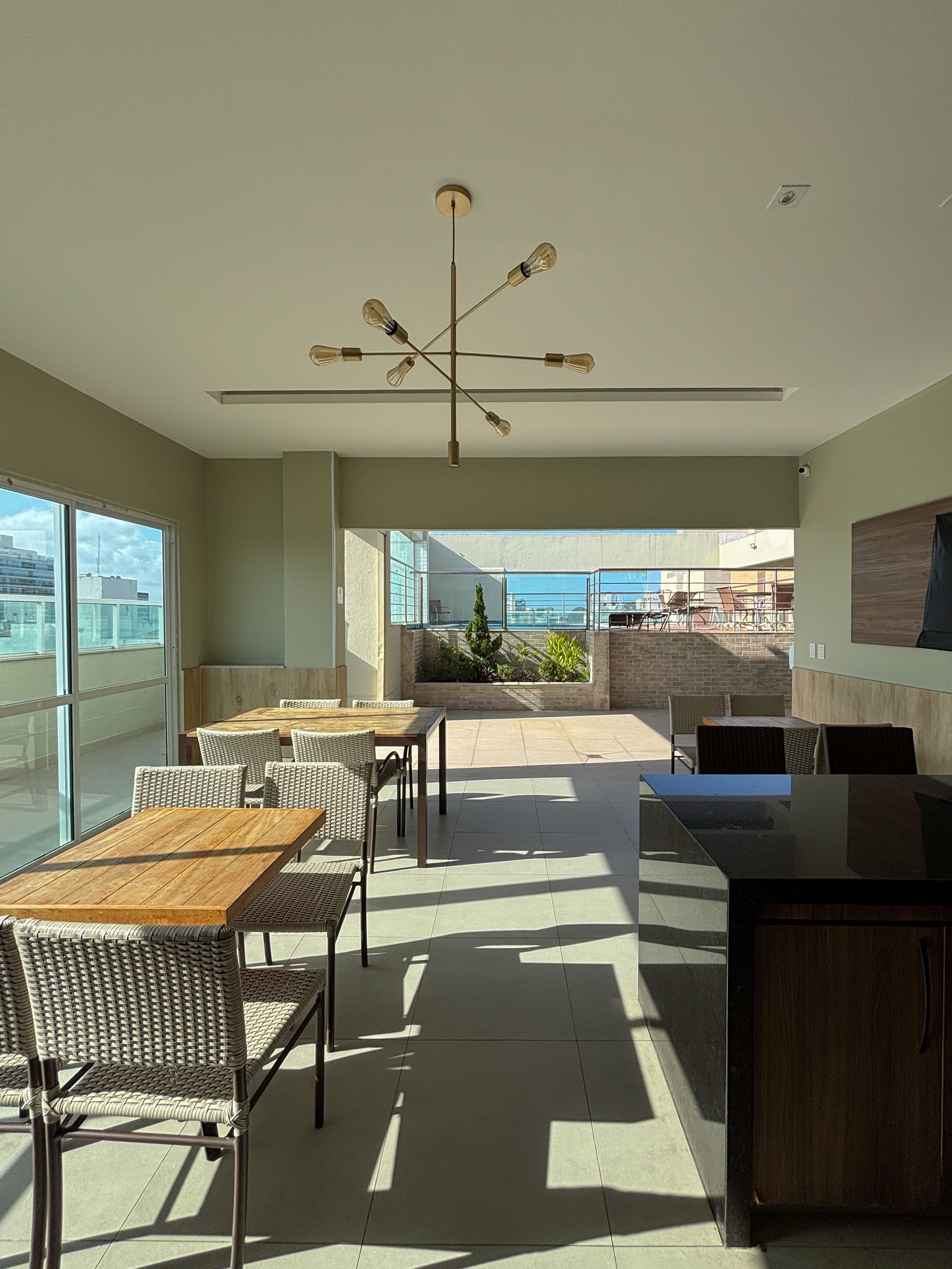 Image showcasing Modern Rooftop Lounge in Brazilian Apartment Complex · Free Stock Photo