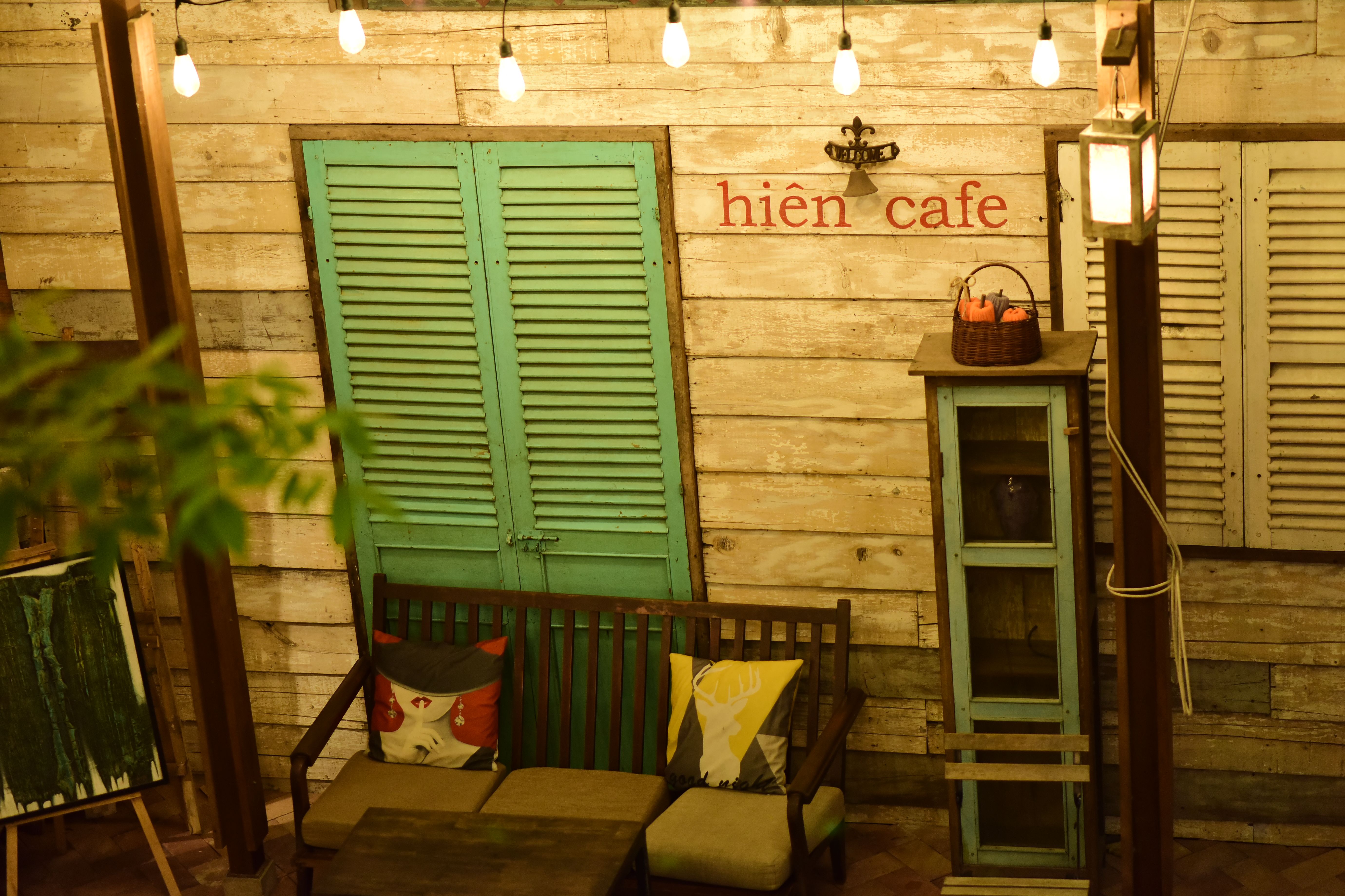 Custom wooden benches and seating arrangements