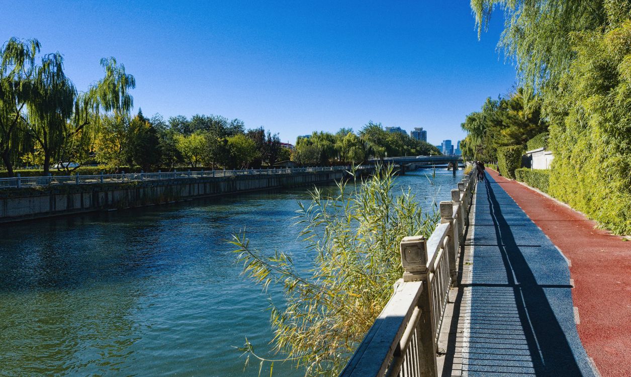 Peking Riverside Sunny Riverside Pathway in Beijing, China · Free Stock Photo