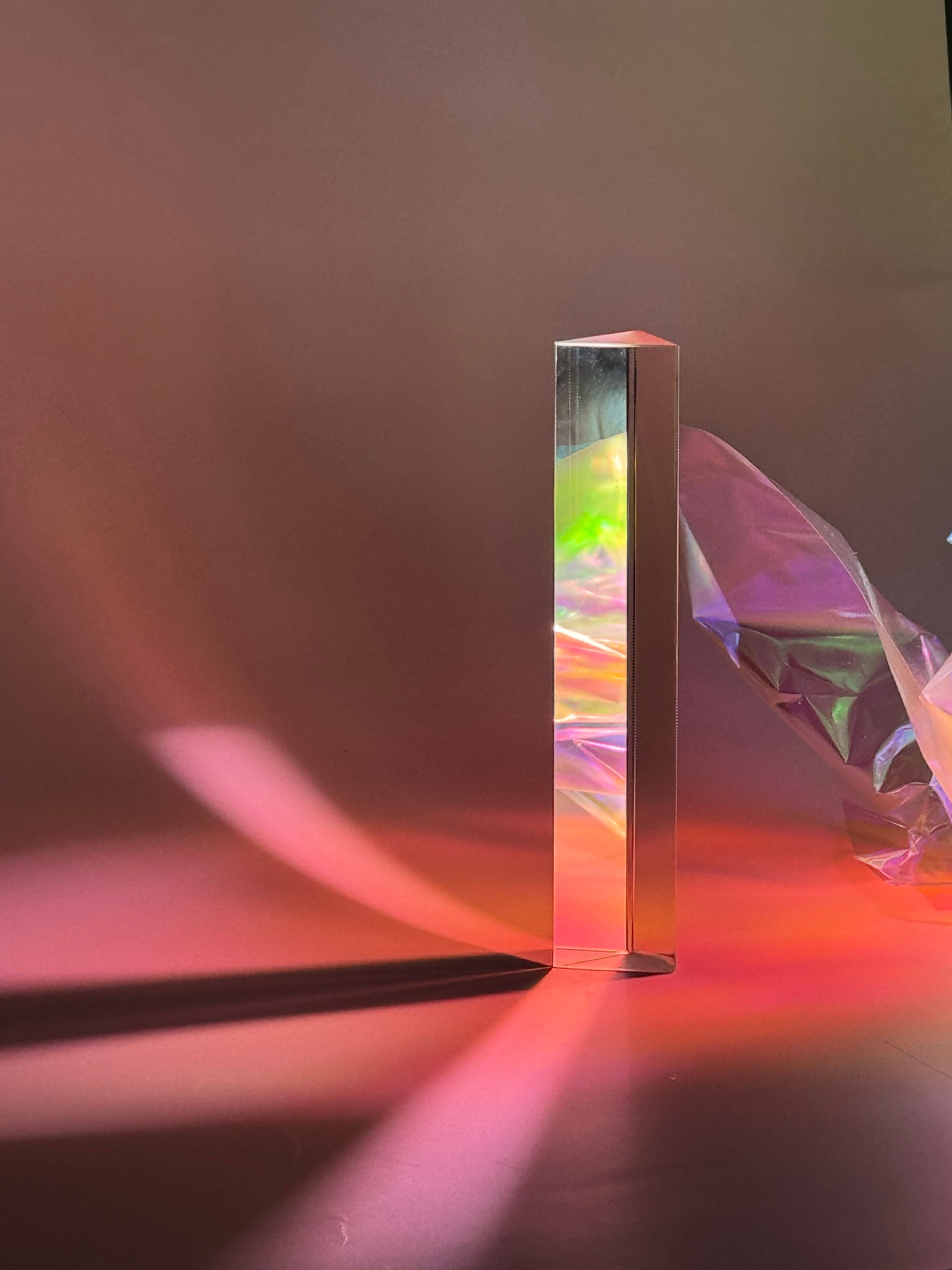 Colorful Abstract Prism Light Reflection Art · Free Stock Photo