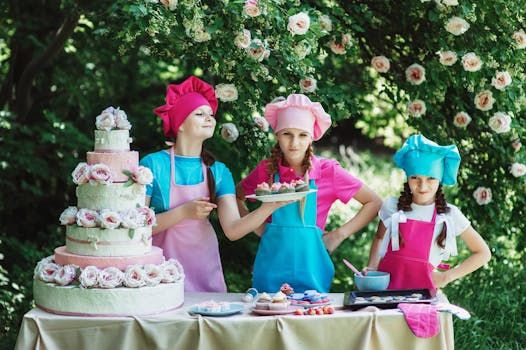 Children with Cakes