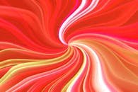 Vibrant Abstract Wave Design in Red and Yellow