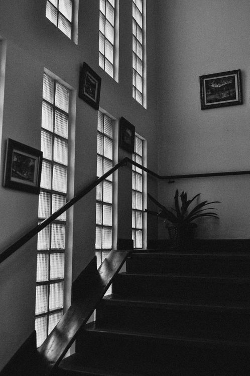 Black and White Modern Staircase Interior · Free Stock Photo