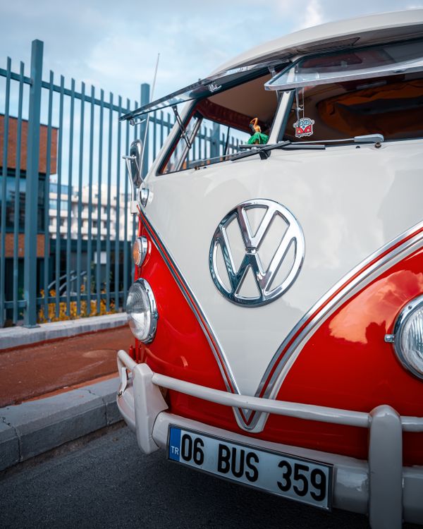 Vintage Volkswagen Camper Van in Ankara Street · Free Stock Photo
