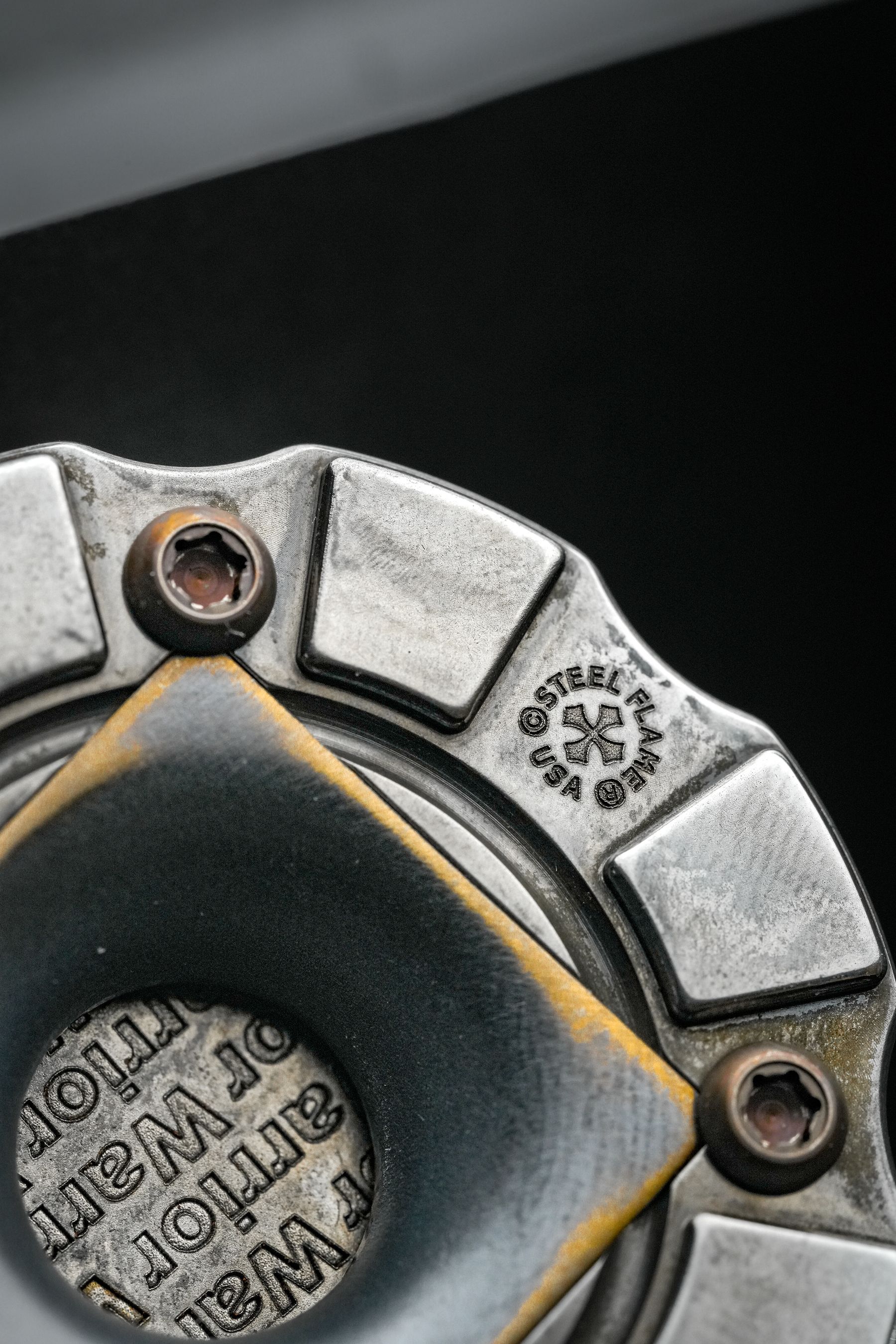 Close-up of a precision-engineered metal component