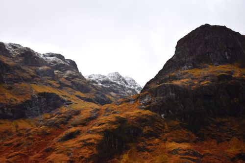 Free Breathtaking view of autumnal mountains in the Scottish Highlands, showcasing natural beauty. Stock Photo