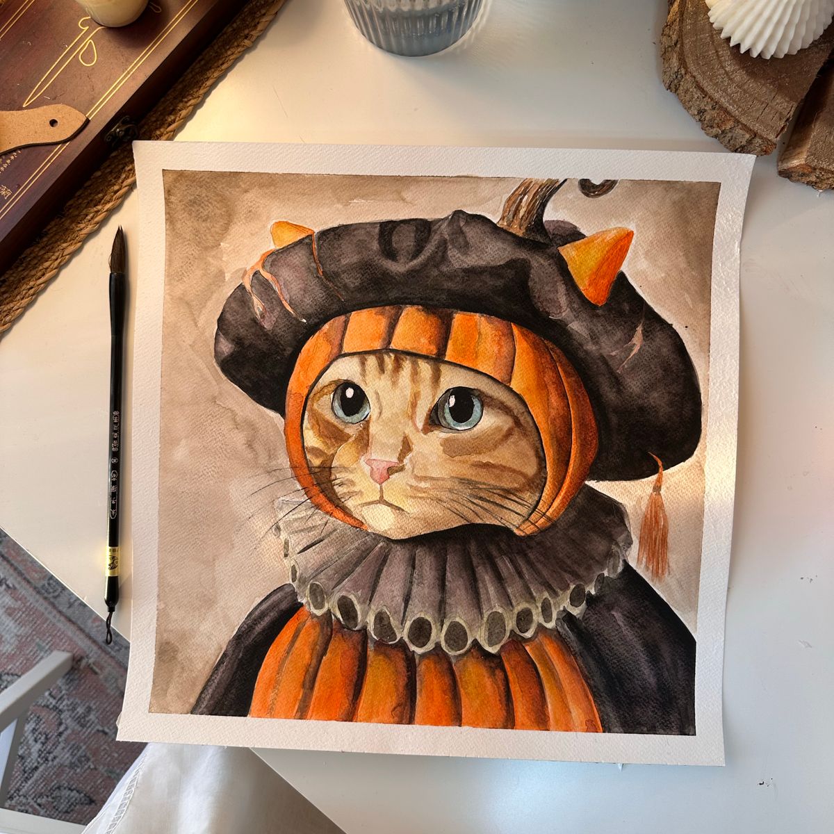 Watercolour Pet Portrait Print — photo 1